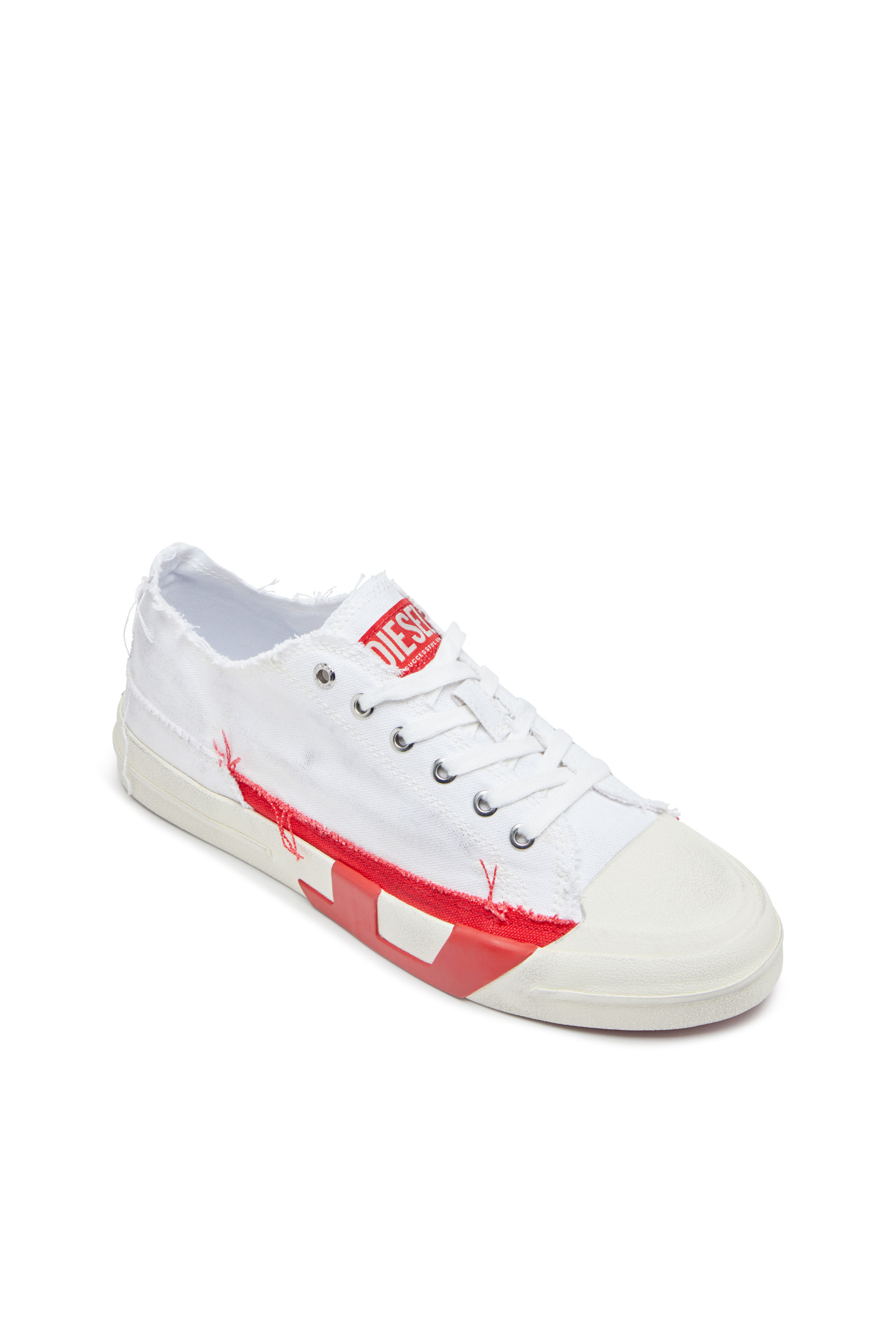 Diesel - S-D-VERSE LOW, S-D-Verse-Sneakers en toile à effet sali Homme in Polychrome - 6