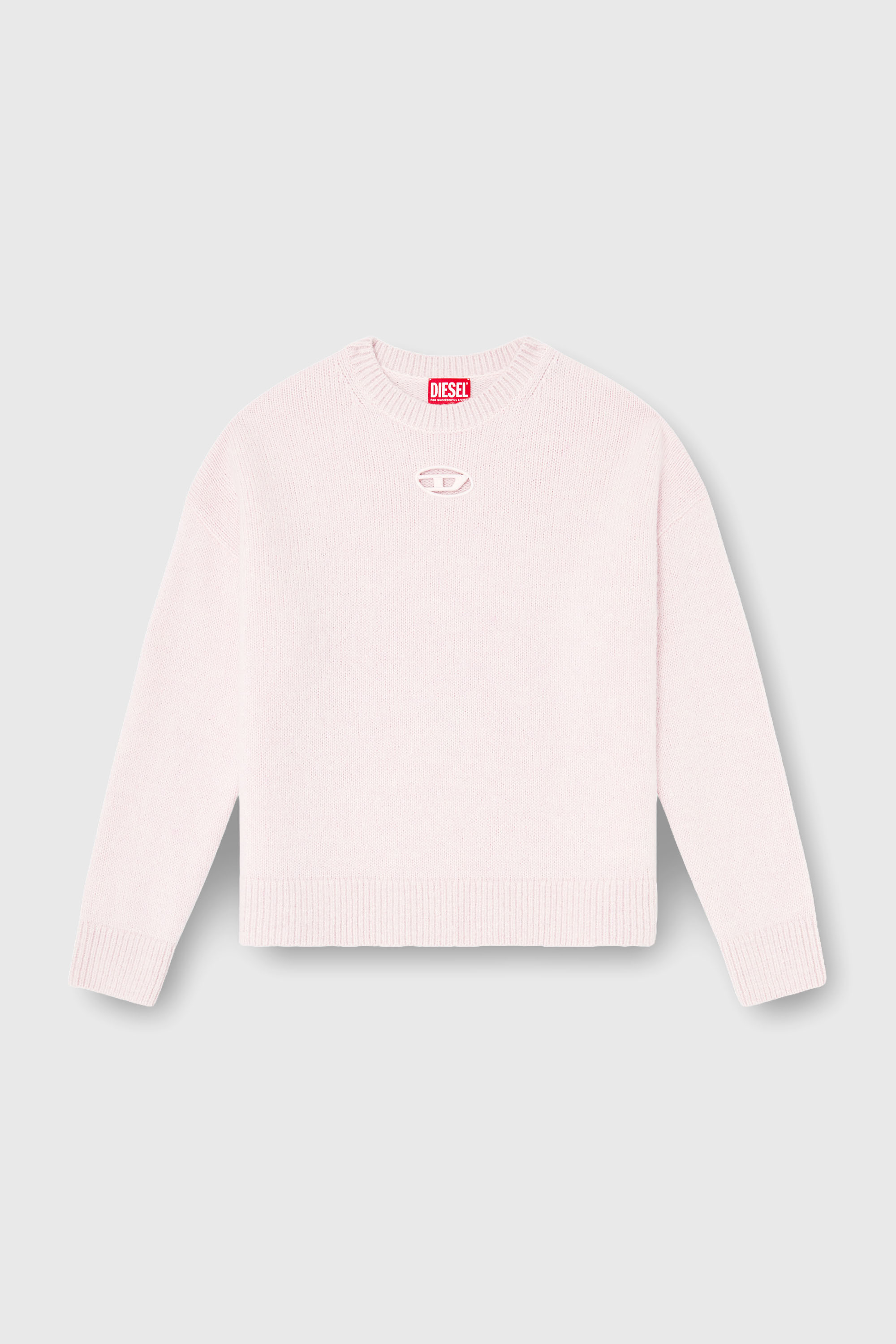 Diesel - M-AREETA, Pull en laine et m&eacute;lange d'alpaga Femme in Rose - 2