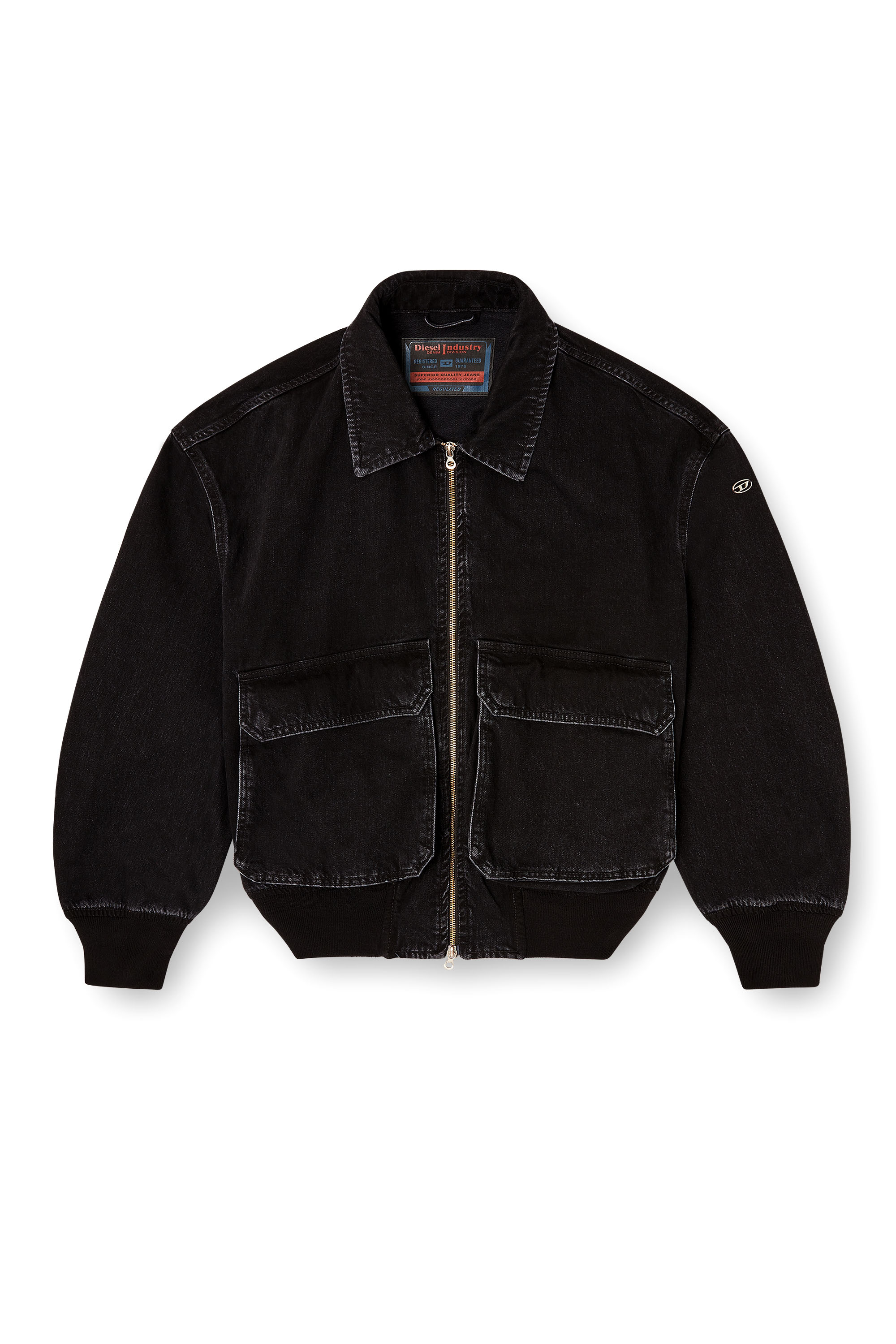 Diesel - D-KURZ, Veste en denim DNA Mixte in Noir - 2