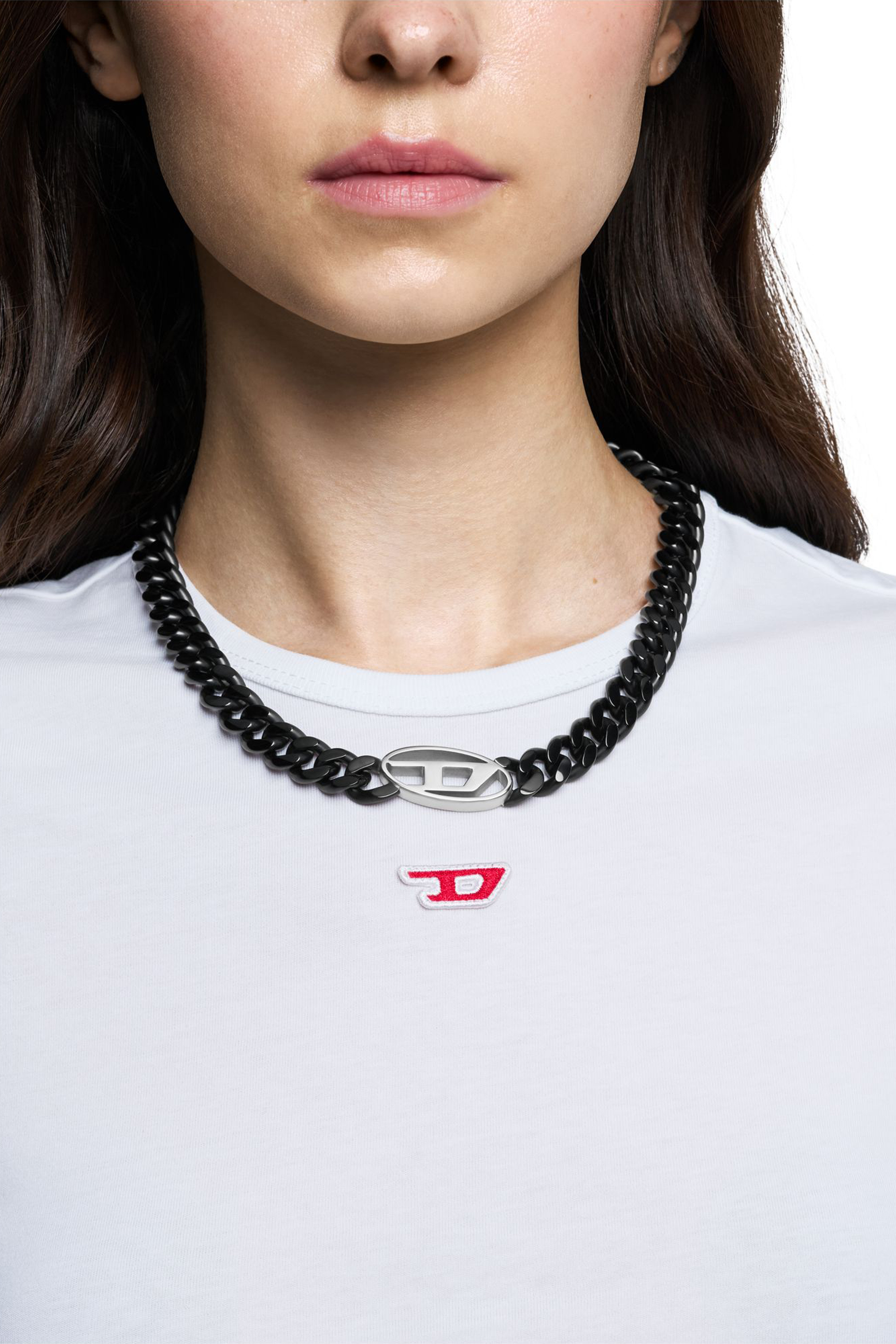Diesel - DX1610931, Collana a catena in acciaio inossidabile Unisex in Nero - 3