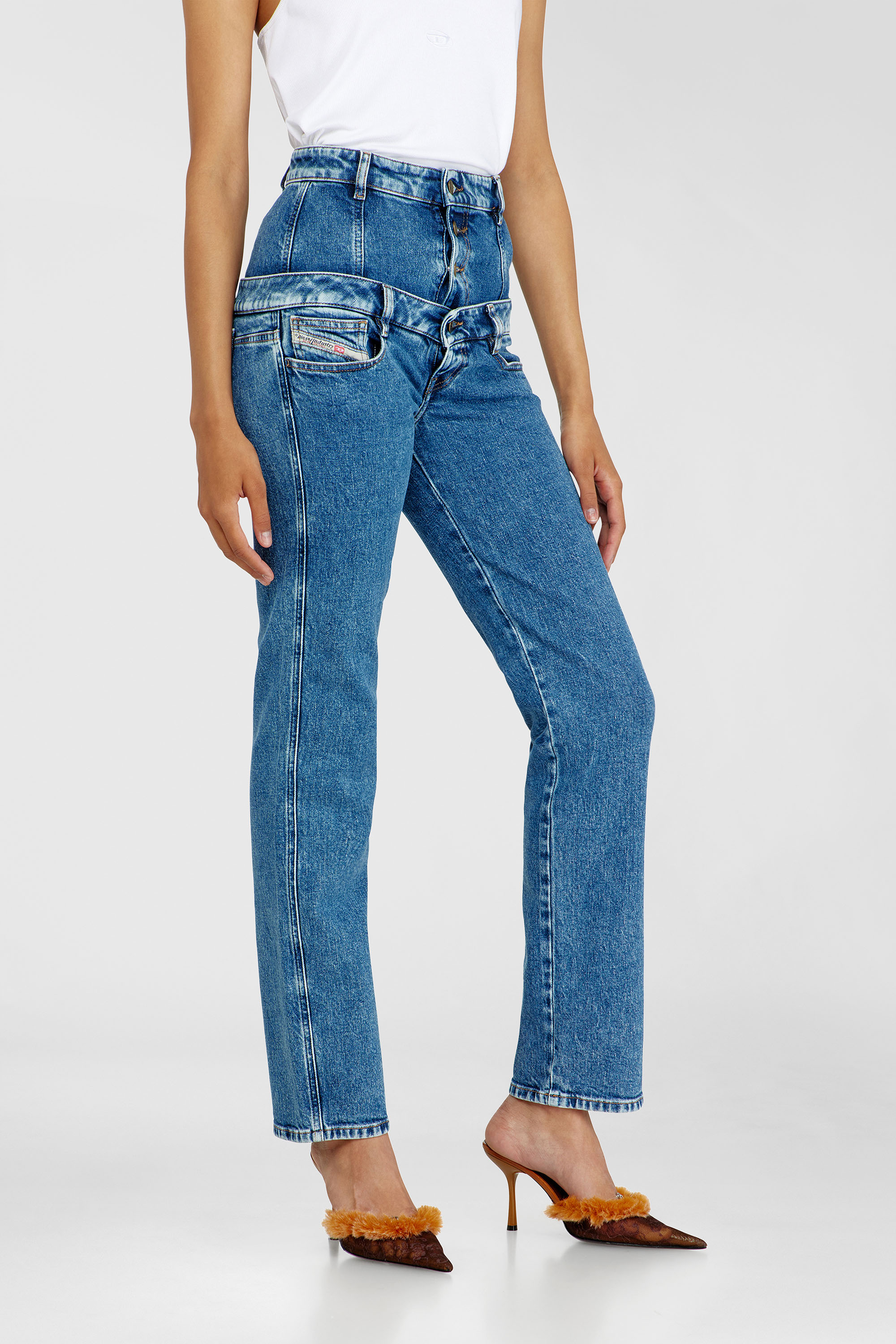 Diesel - Slim Jeans D-Fynora 007EU Femme, Bleu moyen - Image 7