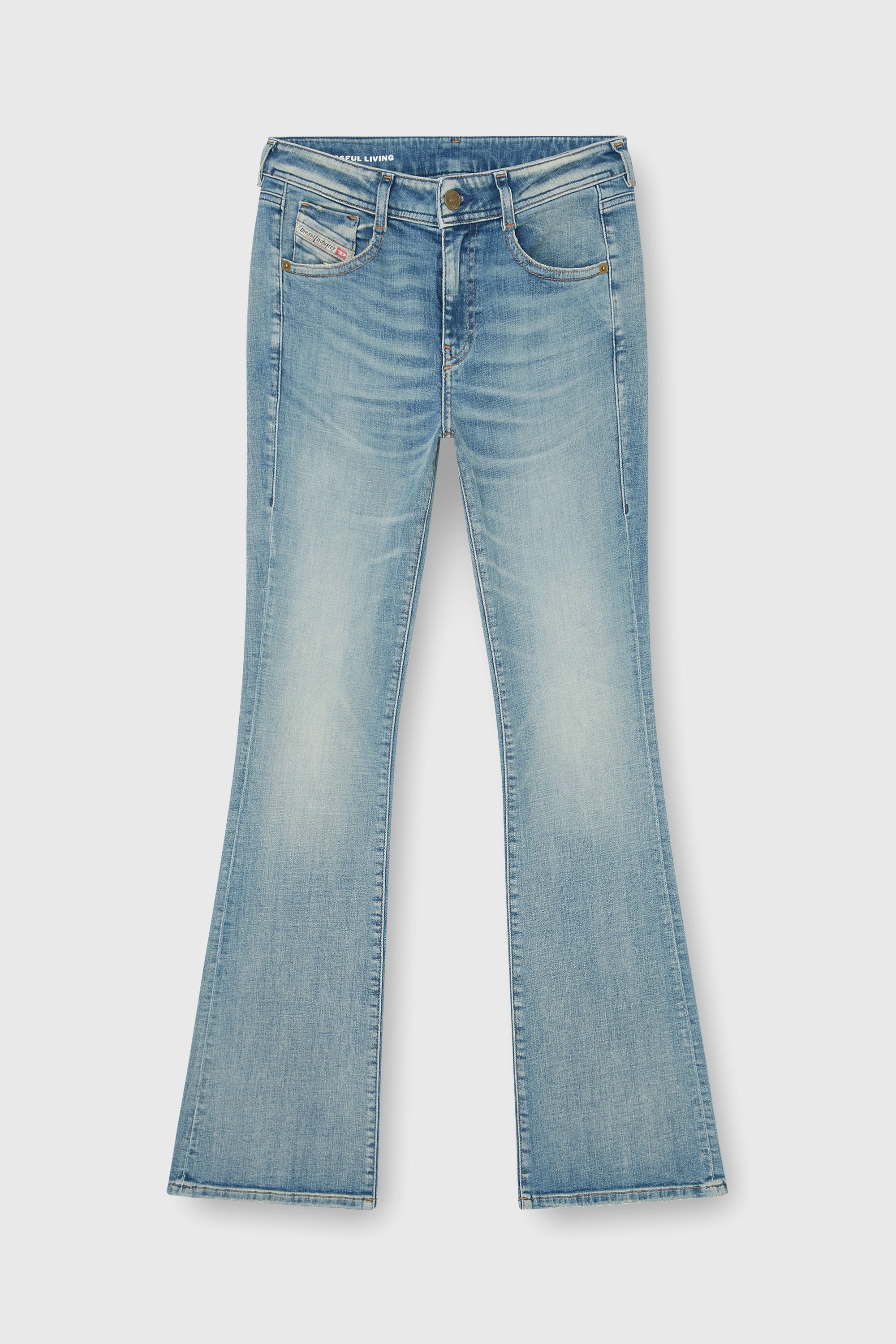 Diesel - Bootcut Jeans 1969 D-Ebbey 09P42 Donna, Blu Chiaro - Image 2