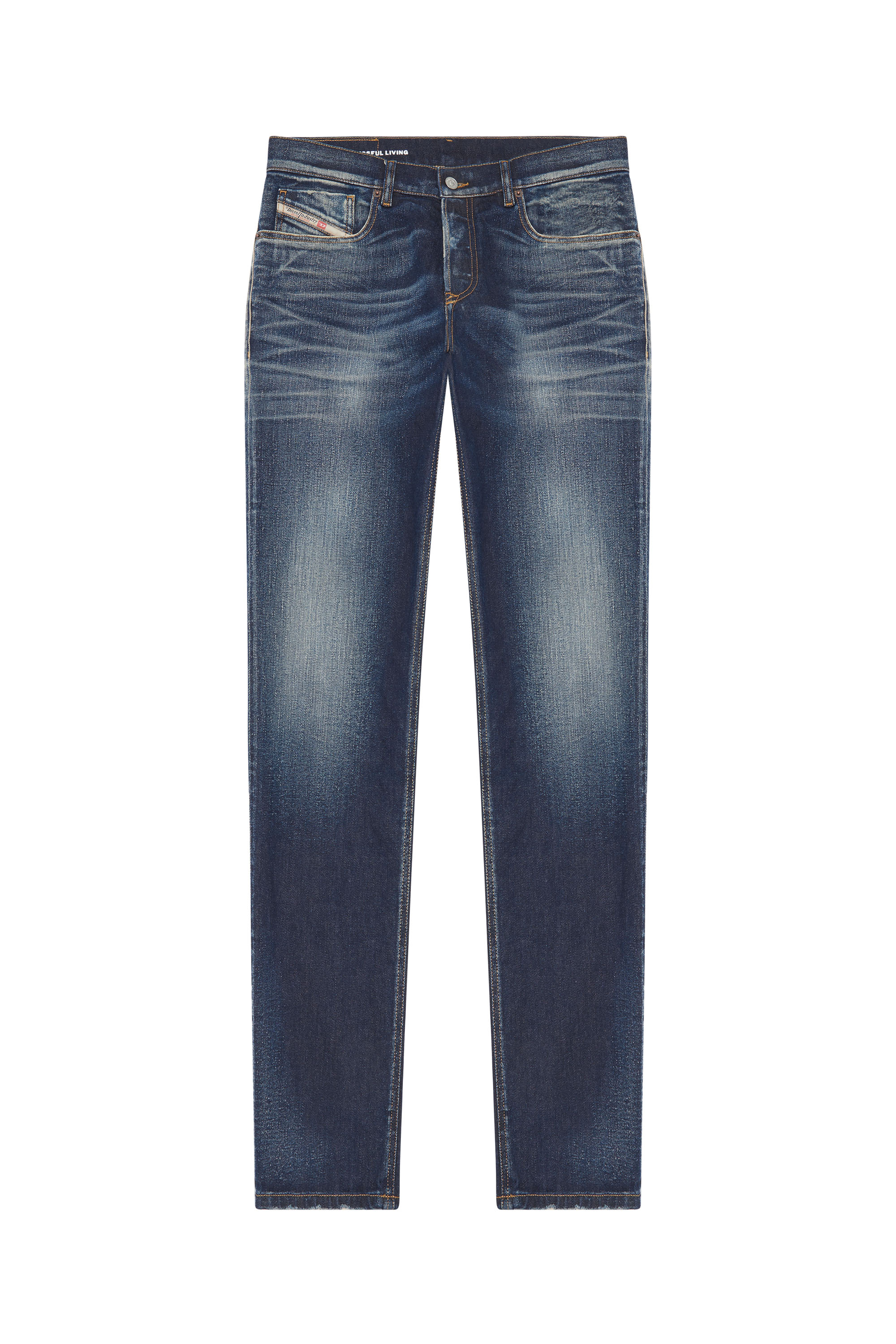 Diesel - Tapered Jeans 2023 D-Finitive 09G27, Blu Scuro - Image 5