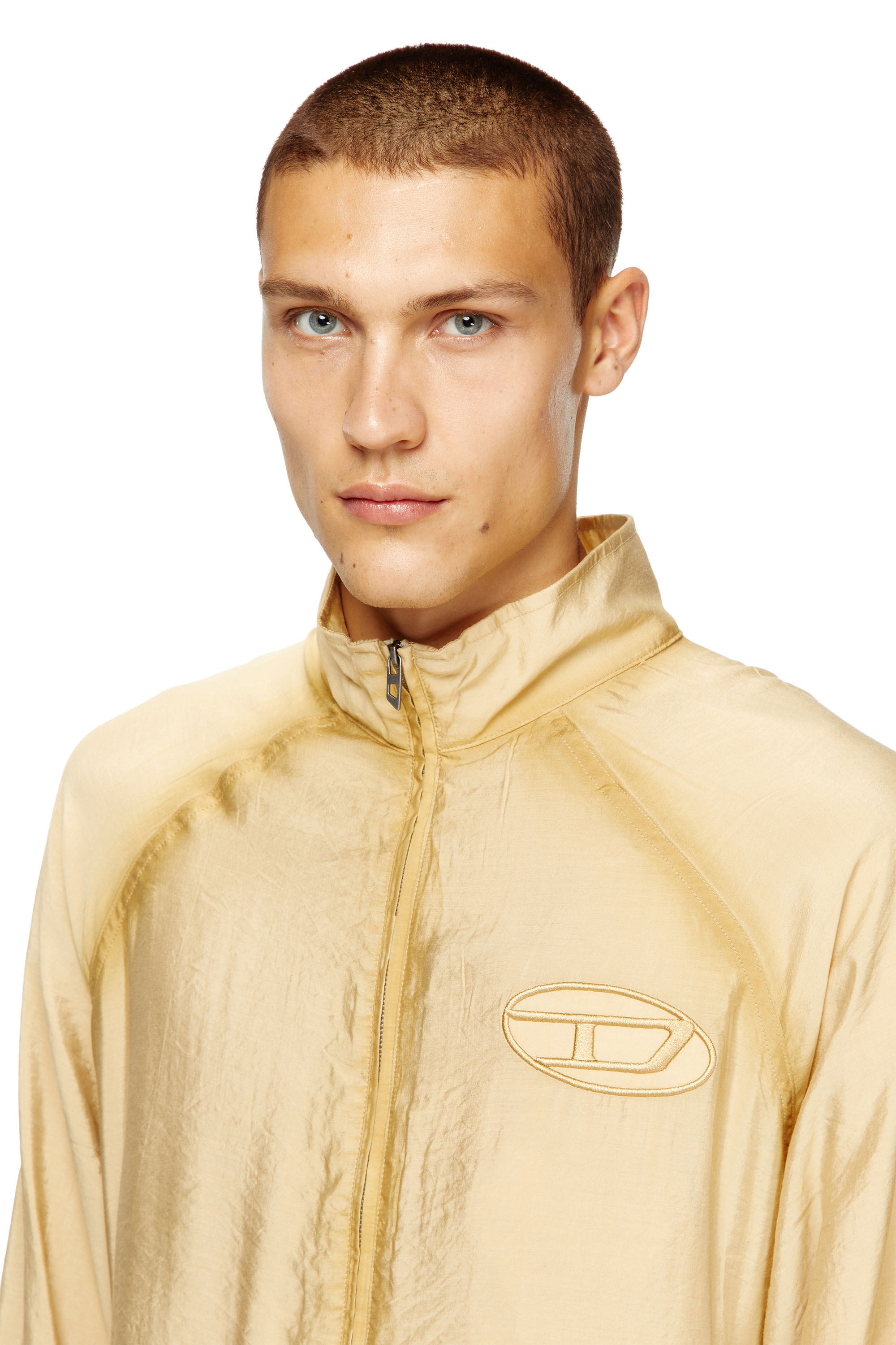 Diesel - J-HENRI-SOUVENIR, Giacca sportiva con ricami souvenir Uomo in Beige - 5
