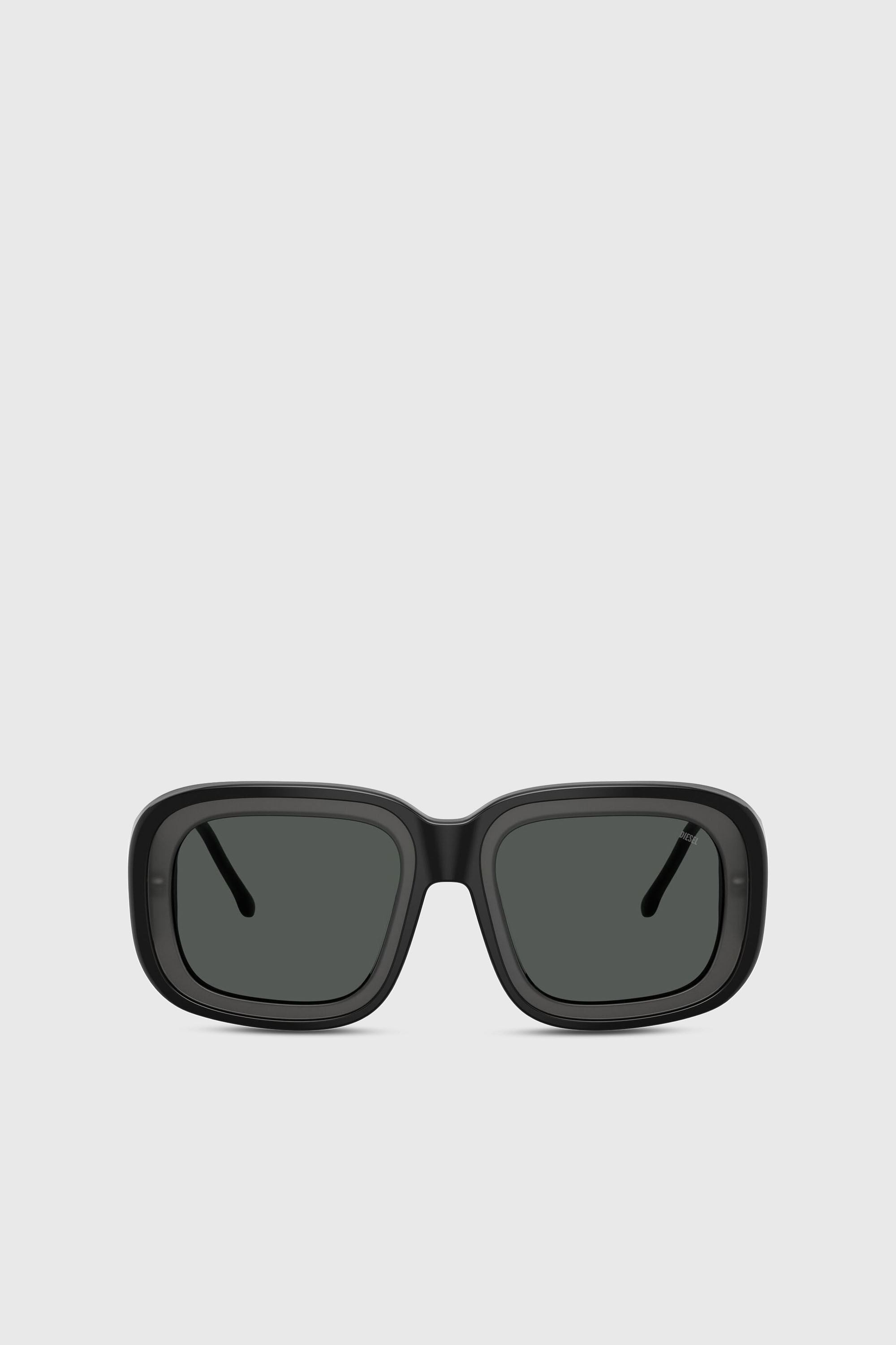 Diesel - 0DL2015U, Occhiali da sole quadrati Unisex in Nero - 1