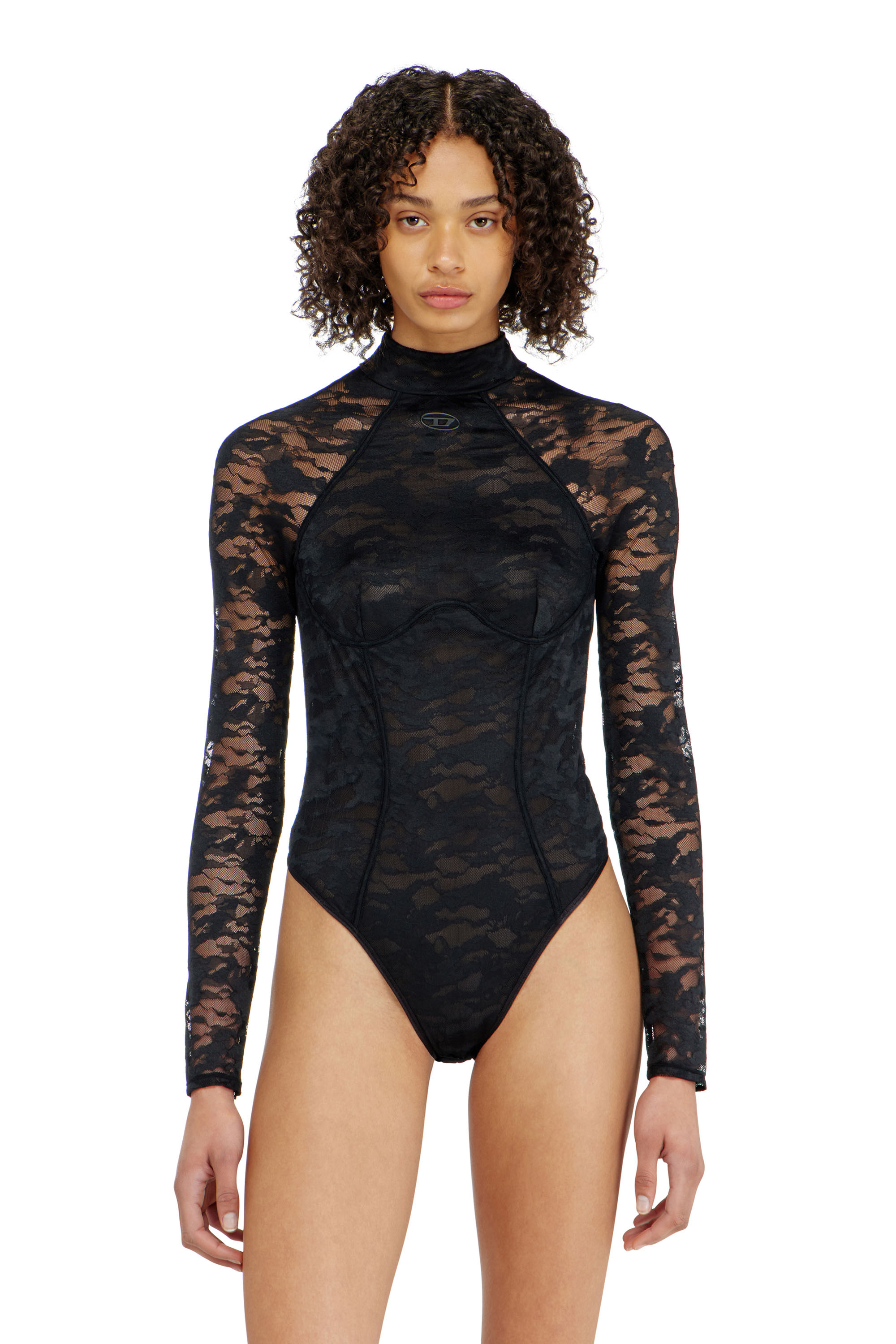 Diesel - VIVIAN-UTLT, Body en dentelle nylon avec dos ouvert Femme in ToBeDefined - 1
