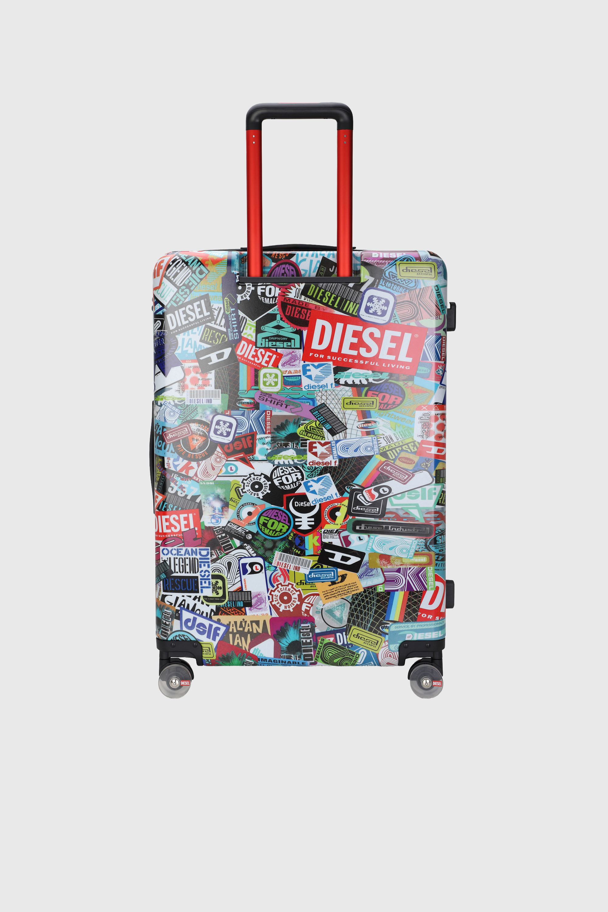 Diesel - DIESEL PC PRINTED TROLLEY-STICKERS- DSL0, Valigia stile sticker taglia L Unisex in Multicolor - 2
