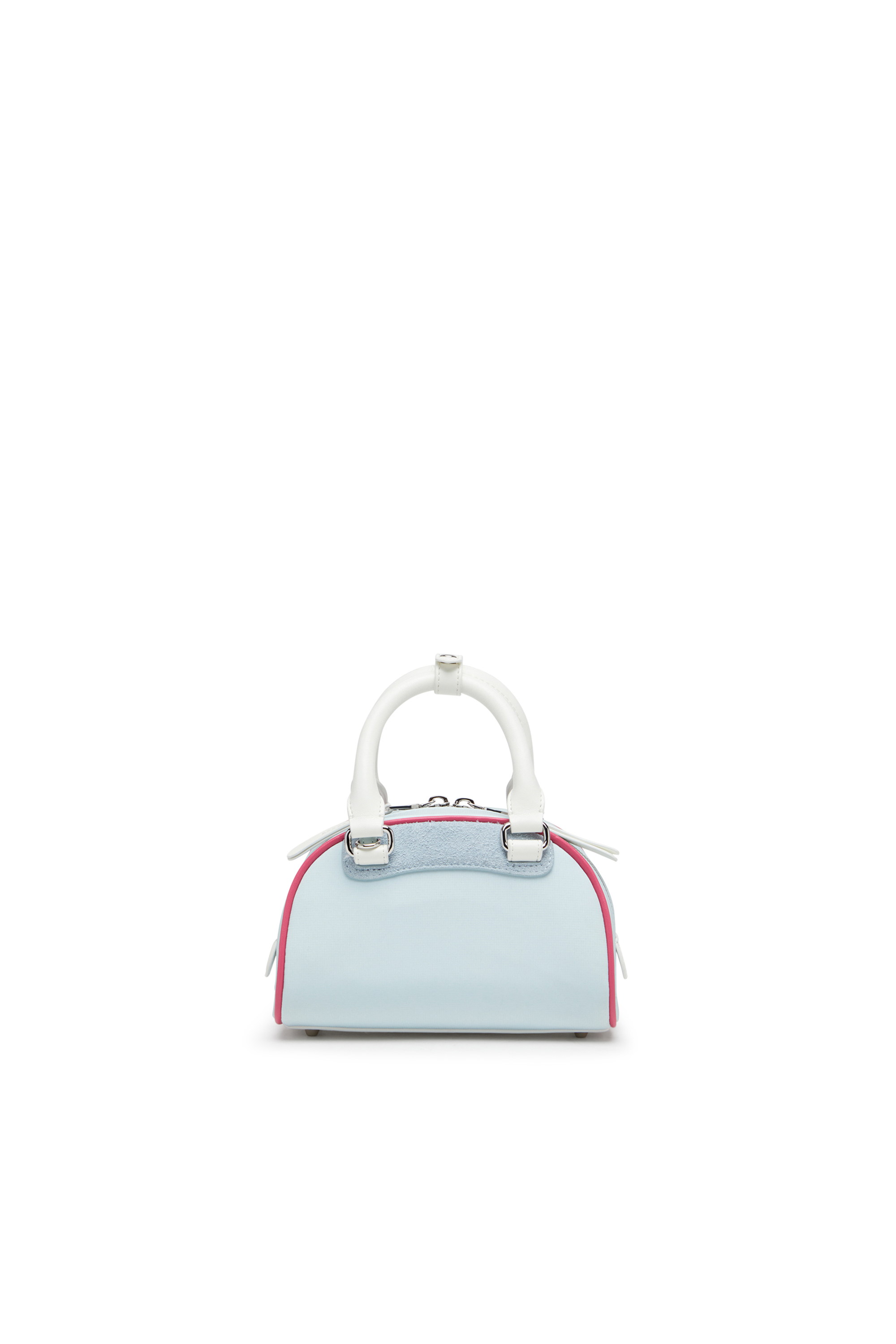 Diesel - 1DR DOME CROSSBODY, Damen 1DR Dome-Colourblock-Mini-Bowling-Tasche in Hellblau - 2