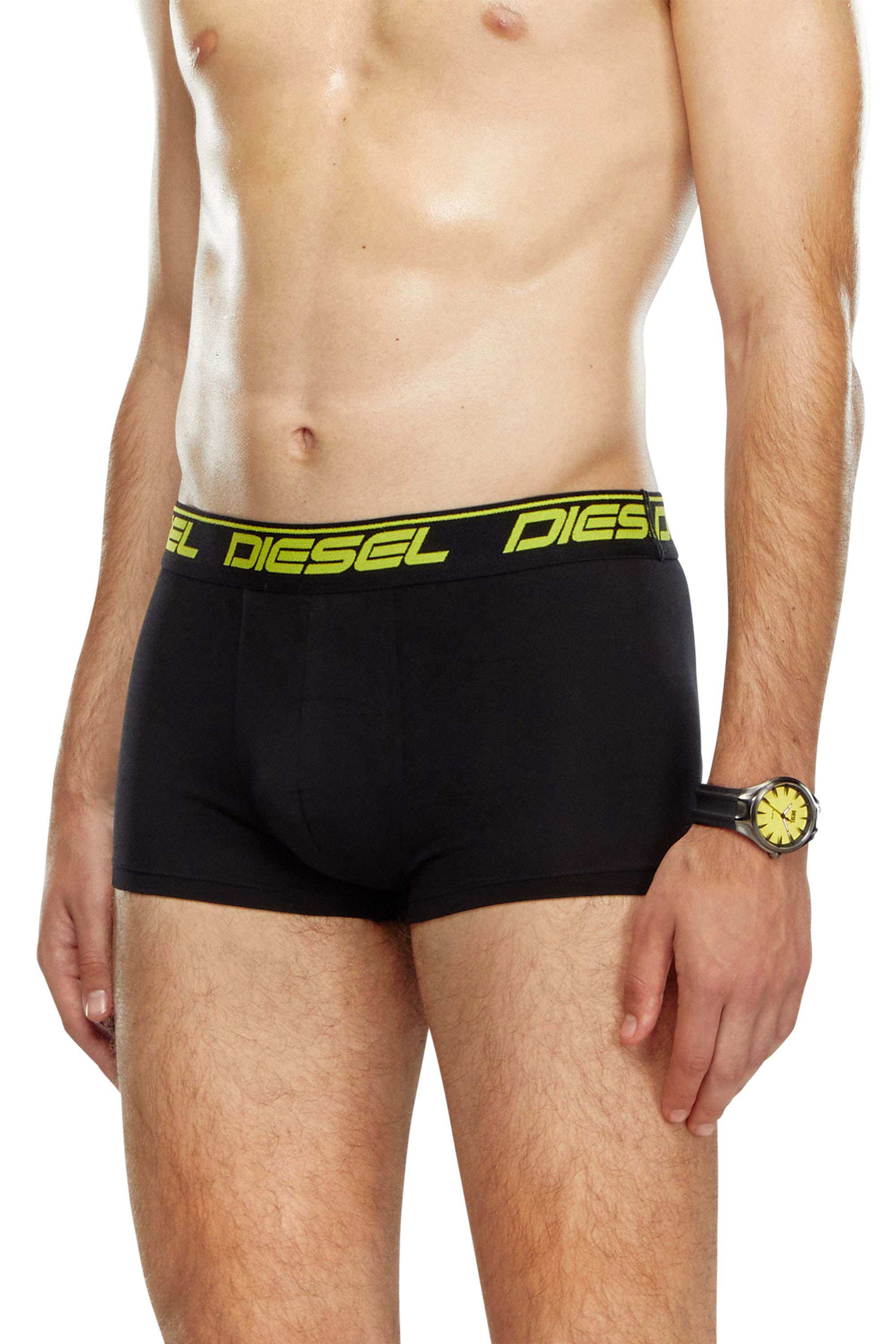 Diesel - UMBX-DAMIENTHREEPACK, Herren Retropants mit diffusem Print im Dreierpack in Schwarz/Gelb - 2