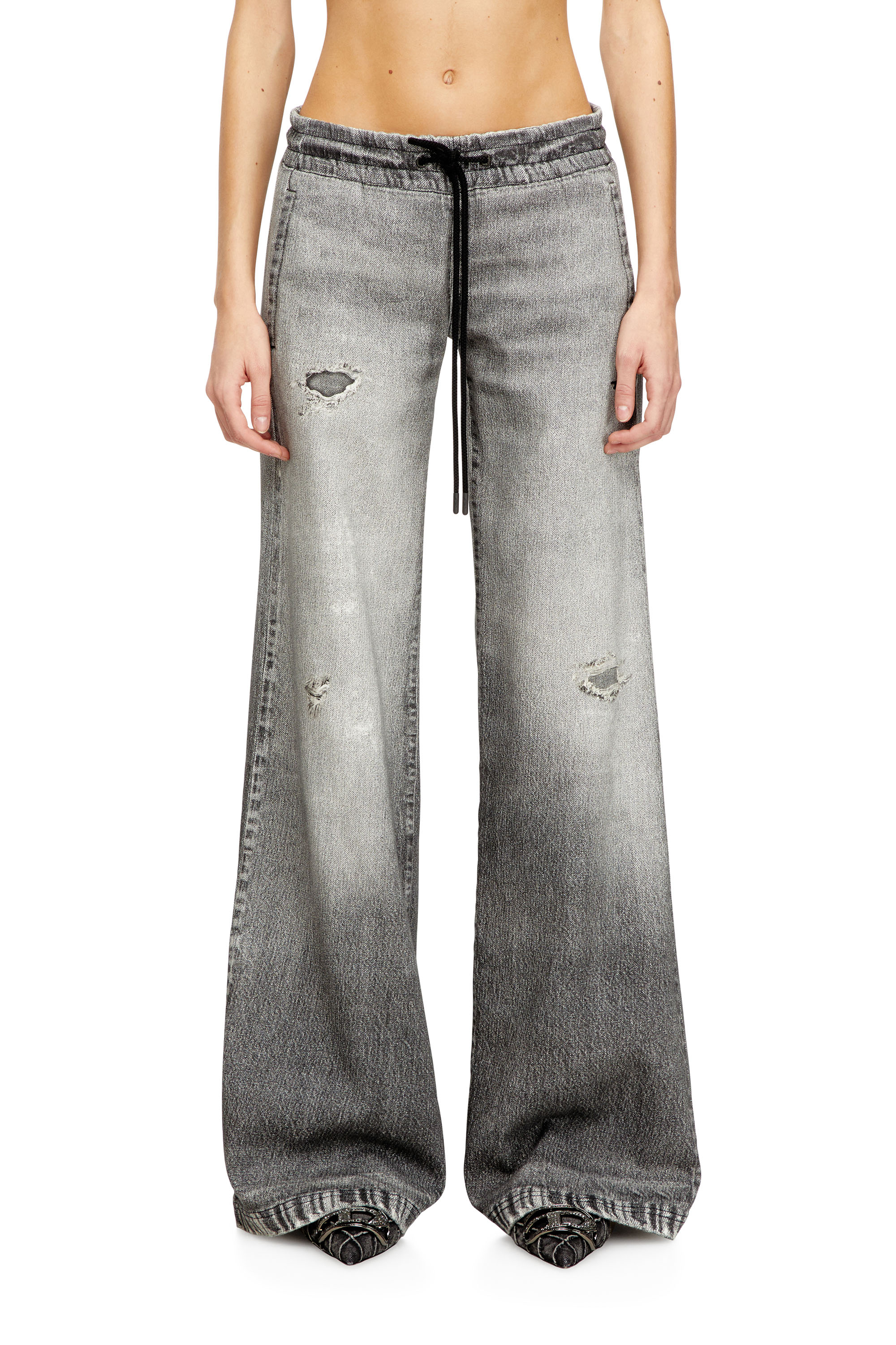 Diesel - Relaxed 2078 D-Ainty Joggjeans&reg; 068US Donna, Grigio - Image 1