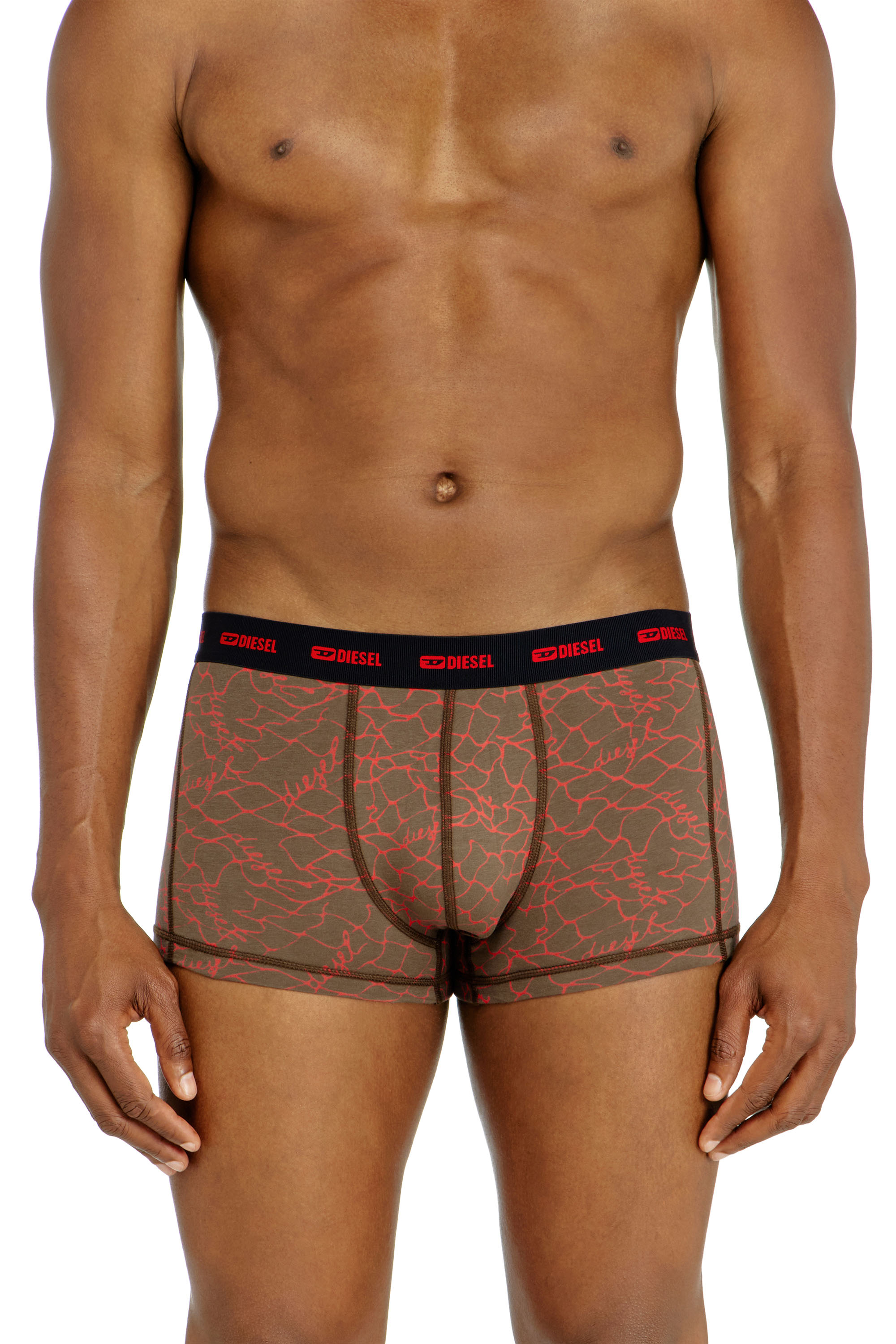 Diesel - DAMIEN-UTLT-3PACK, Set da tre boxer stretch con motivo grafico Uomo in Multicolor - 1
