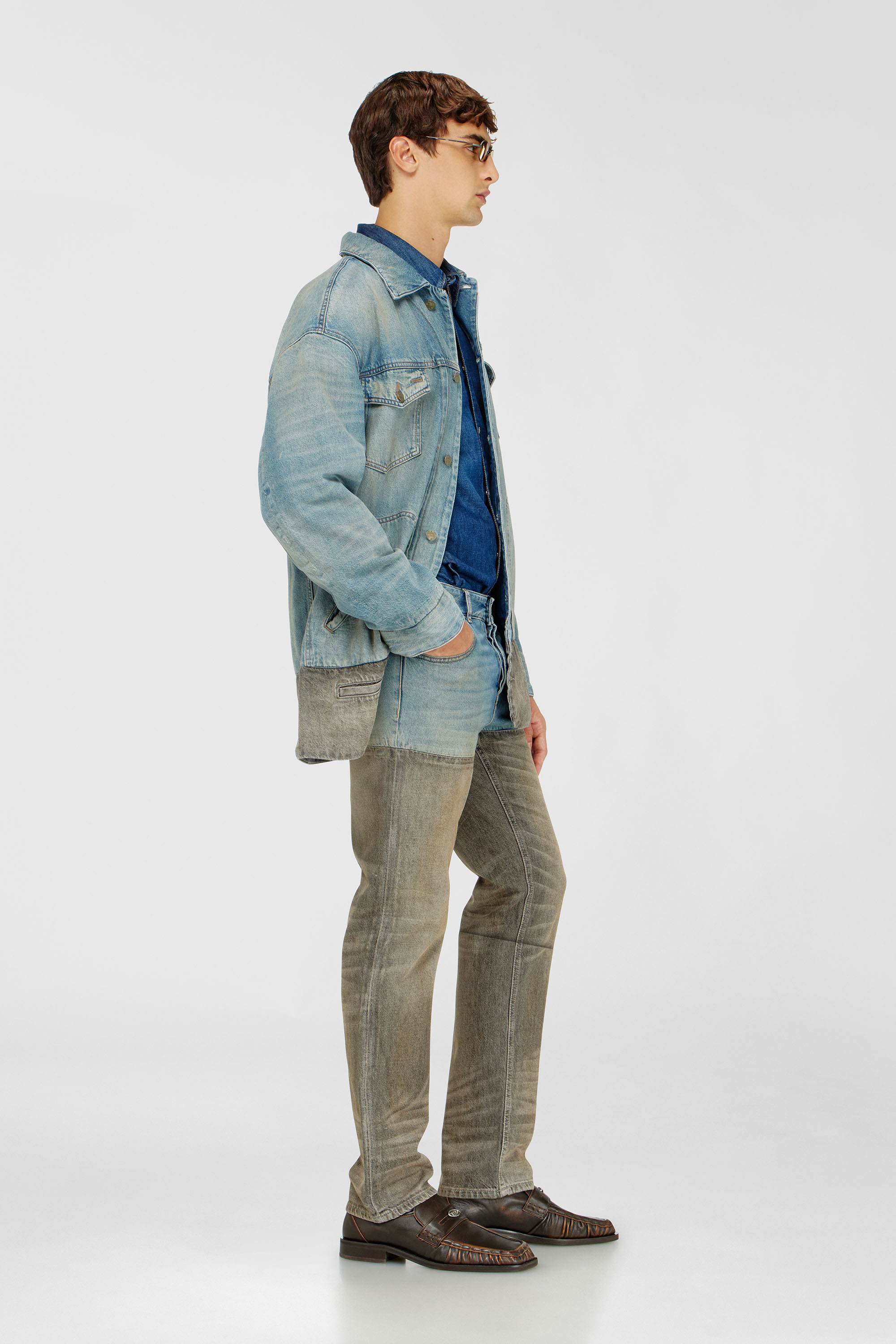 Diesel - Herren Slim Jeans 1993 D-Vyl 0ADDX, Grau/Blau - 2