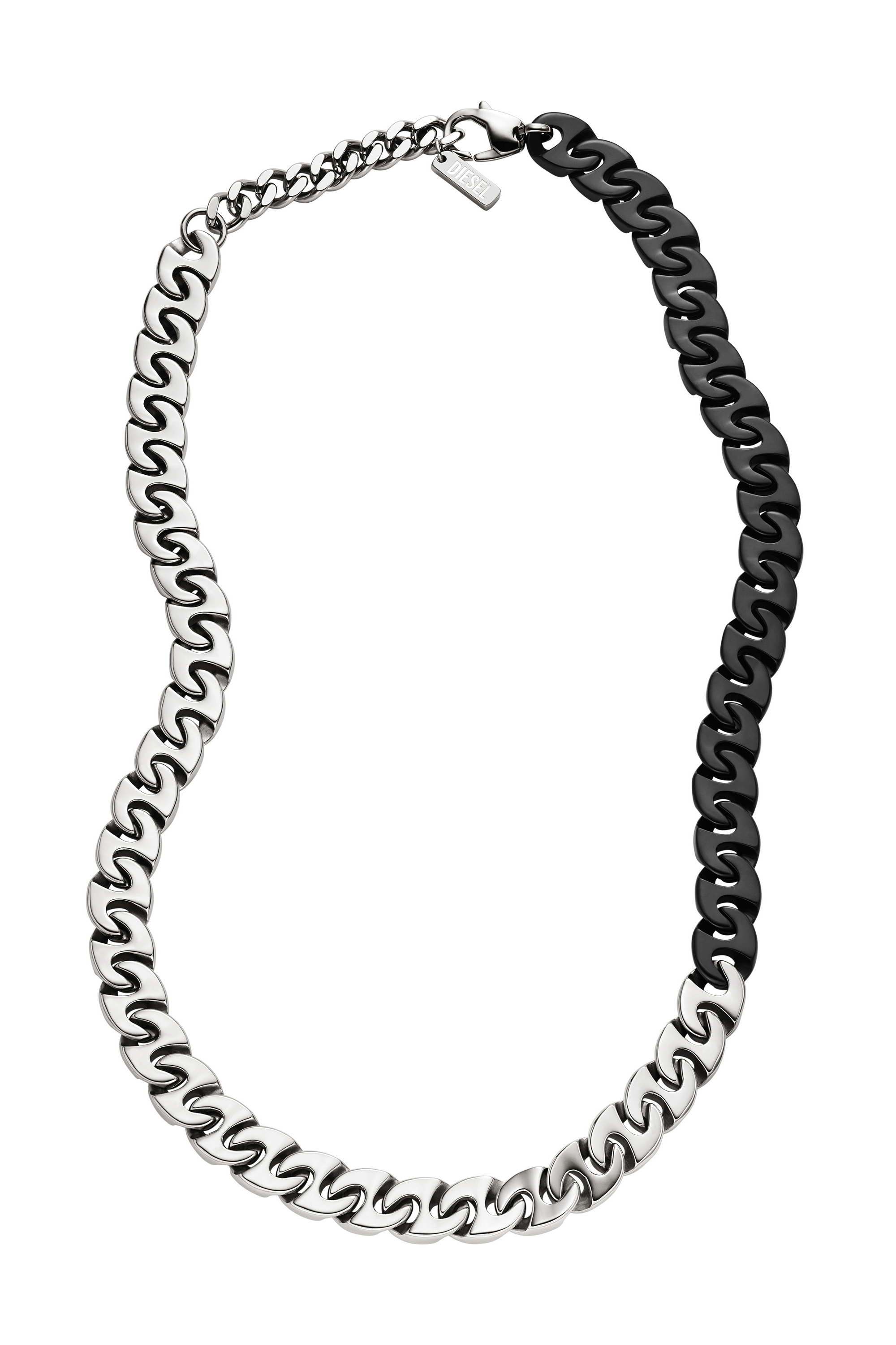 Diesel - DX1530931, Collana a catena in acciaio inossidabile bicolore Unisex in Argento - 2