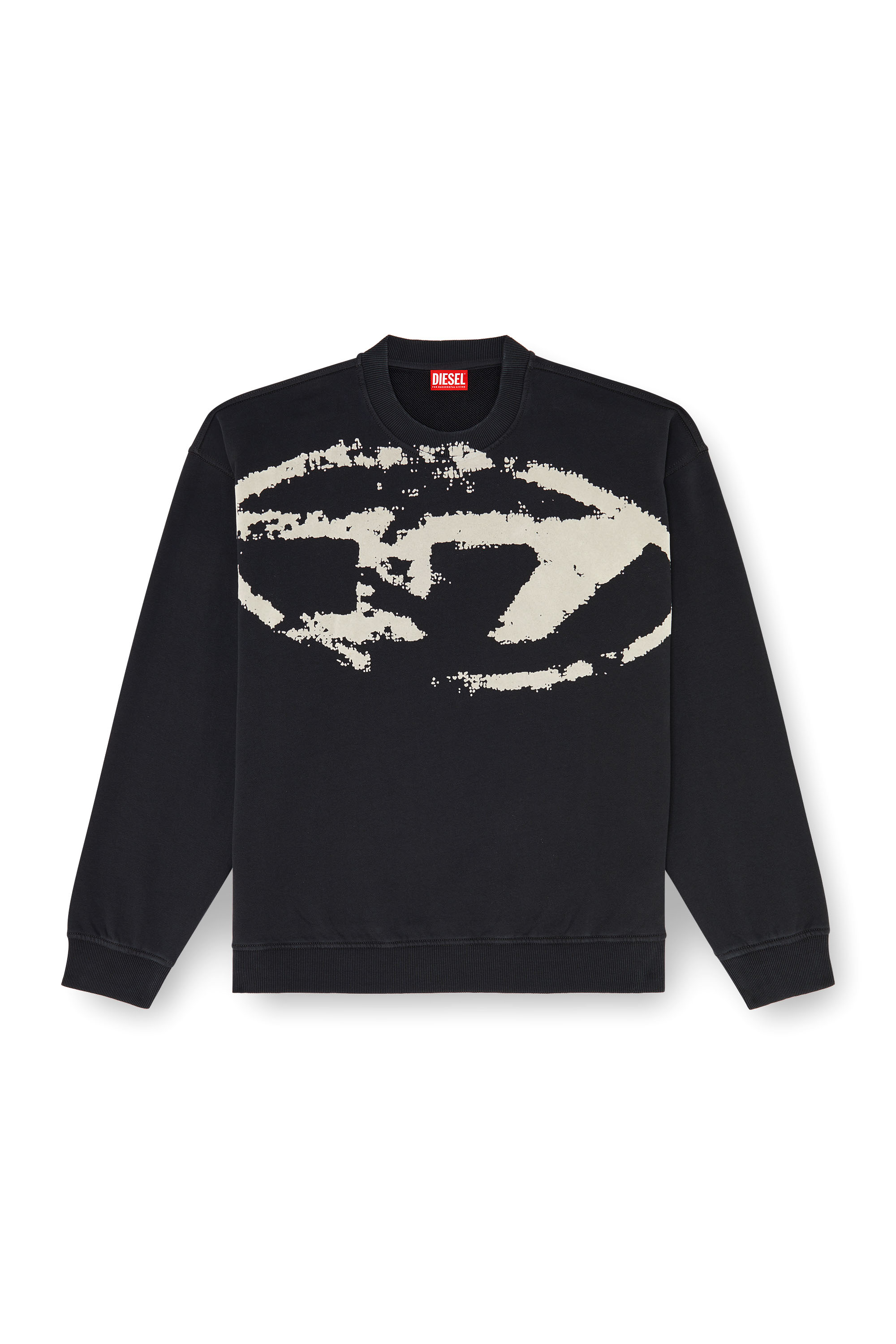 Diesel - S-BOXT-N5, Sweat-shirt en coton avec D ovale floqu&eacute; Homme in ToBeDefined - 3