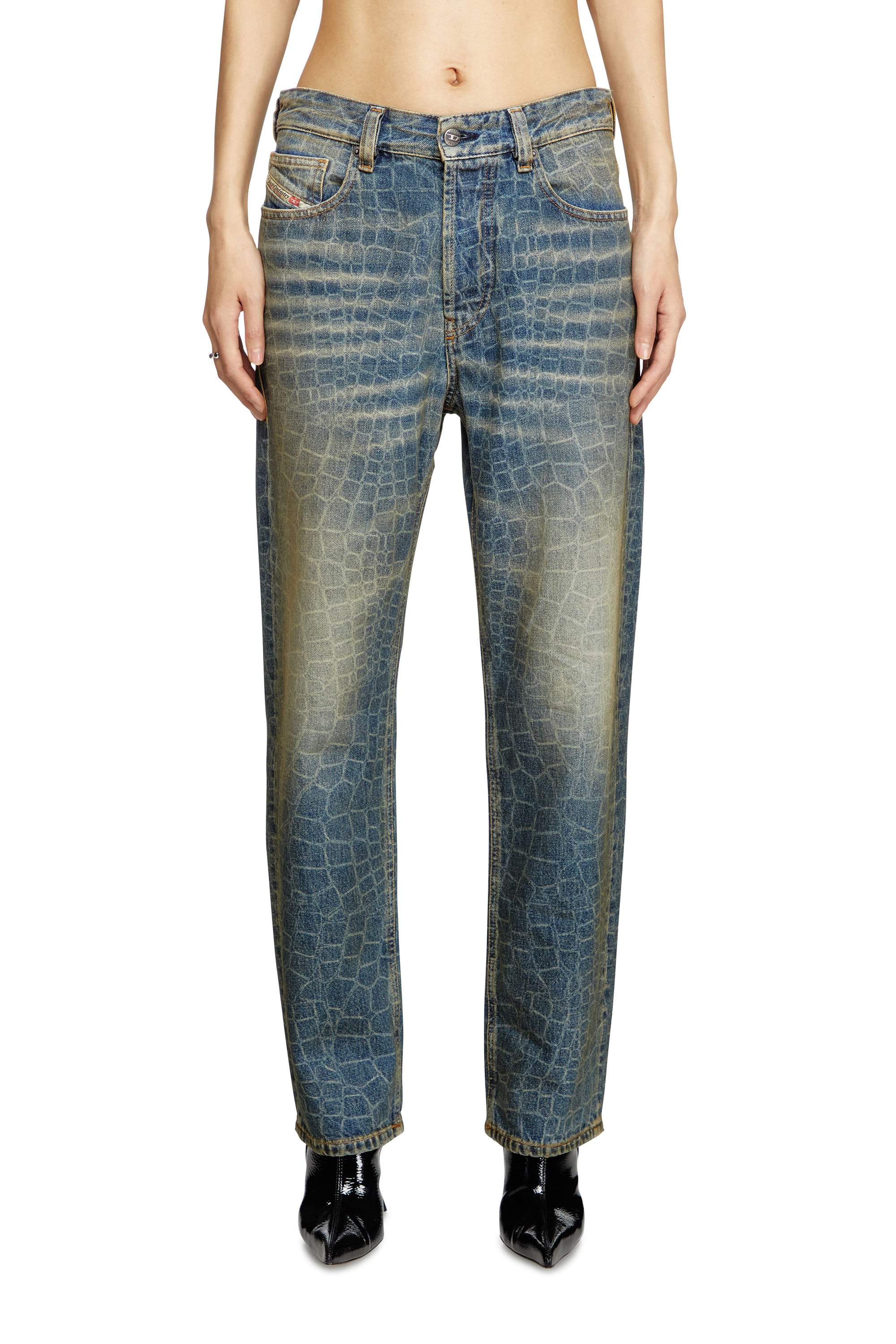 Diesel - Regular Jeans 1988 D-Ark 007BU Donna, Blu Scuro - Image 1