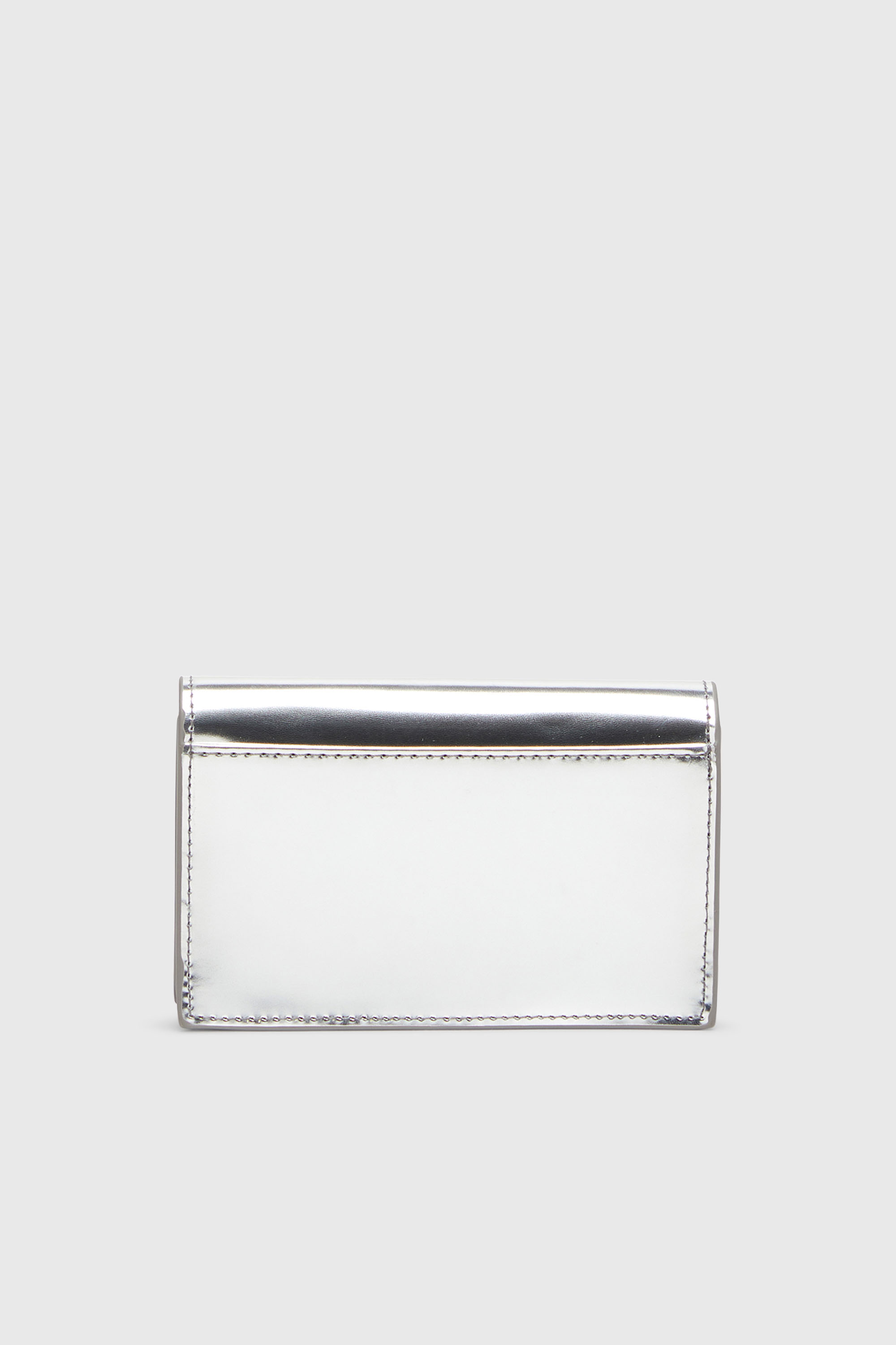 Diesel - 1DR CARD HOLDER IV, Portacarte in pelle metallizzata Donna in Argento - 2