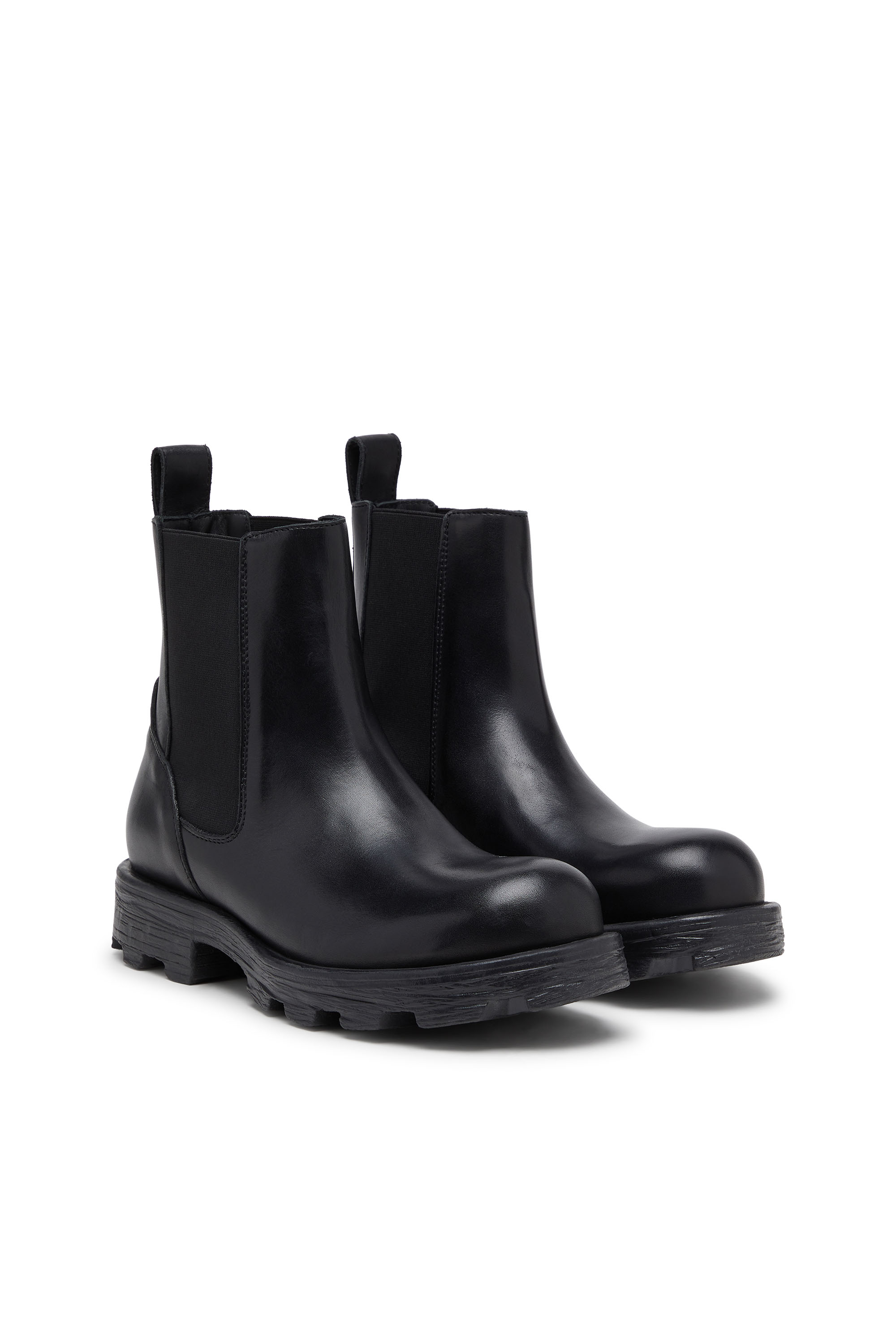 Diesel - D-HAMMER CH, D-Hammer-Chelsea boot in pelle Uomo in Nero - 2