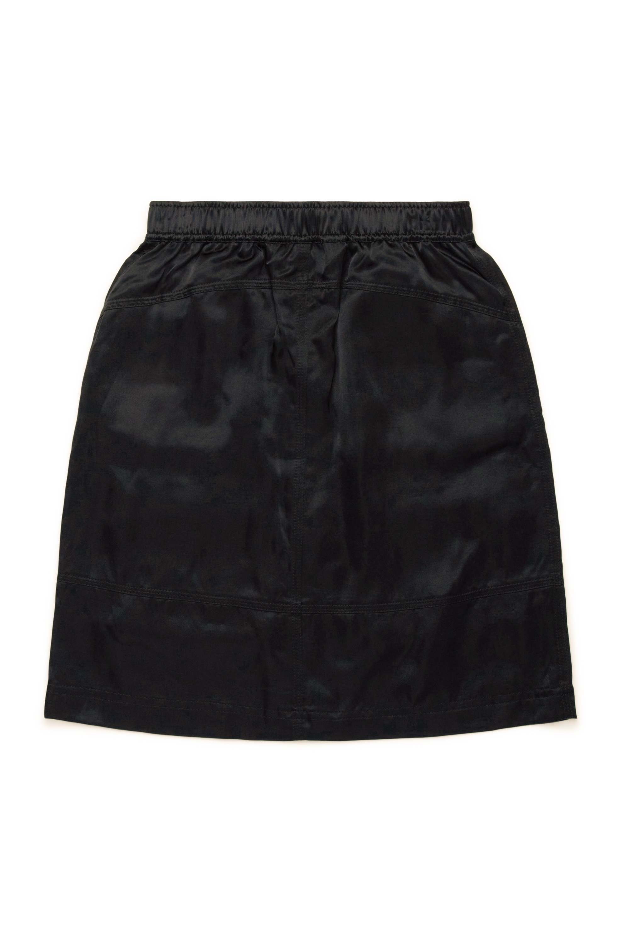 Diesel - GOMIRT, Femme Mini-jupe en satin avec poches cargo in Noir - Image 2