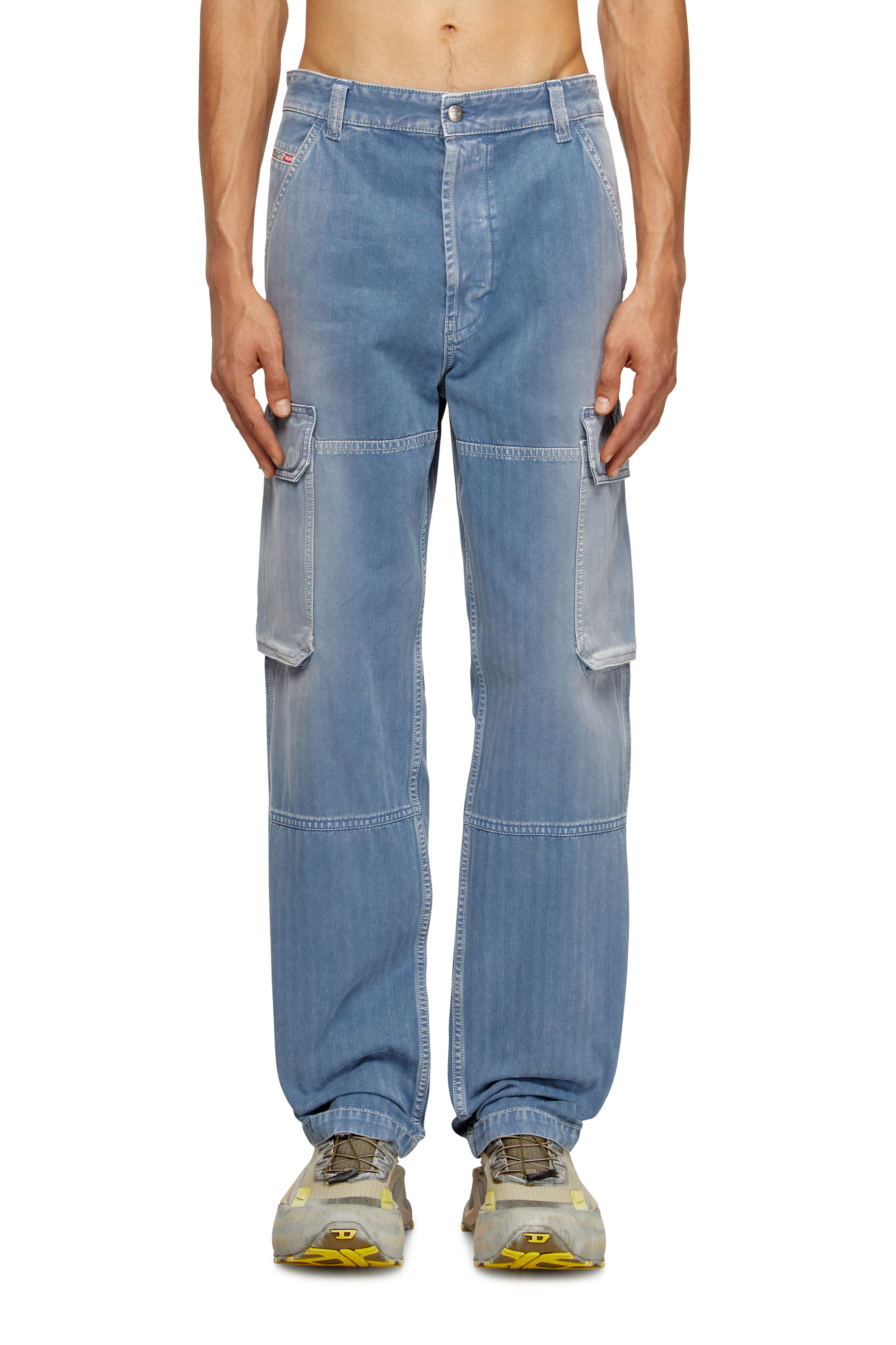Diesel - Regular Jeans D-Uty 09M93 Homme, Bleu - Image 3