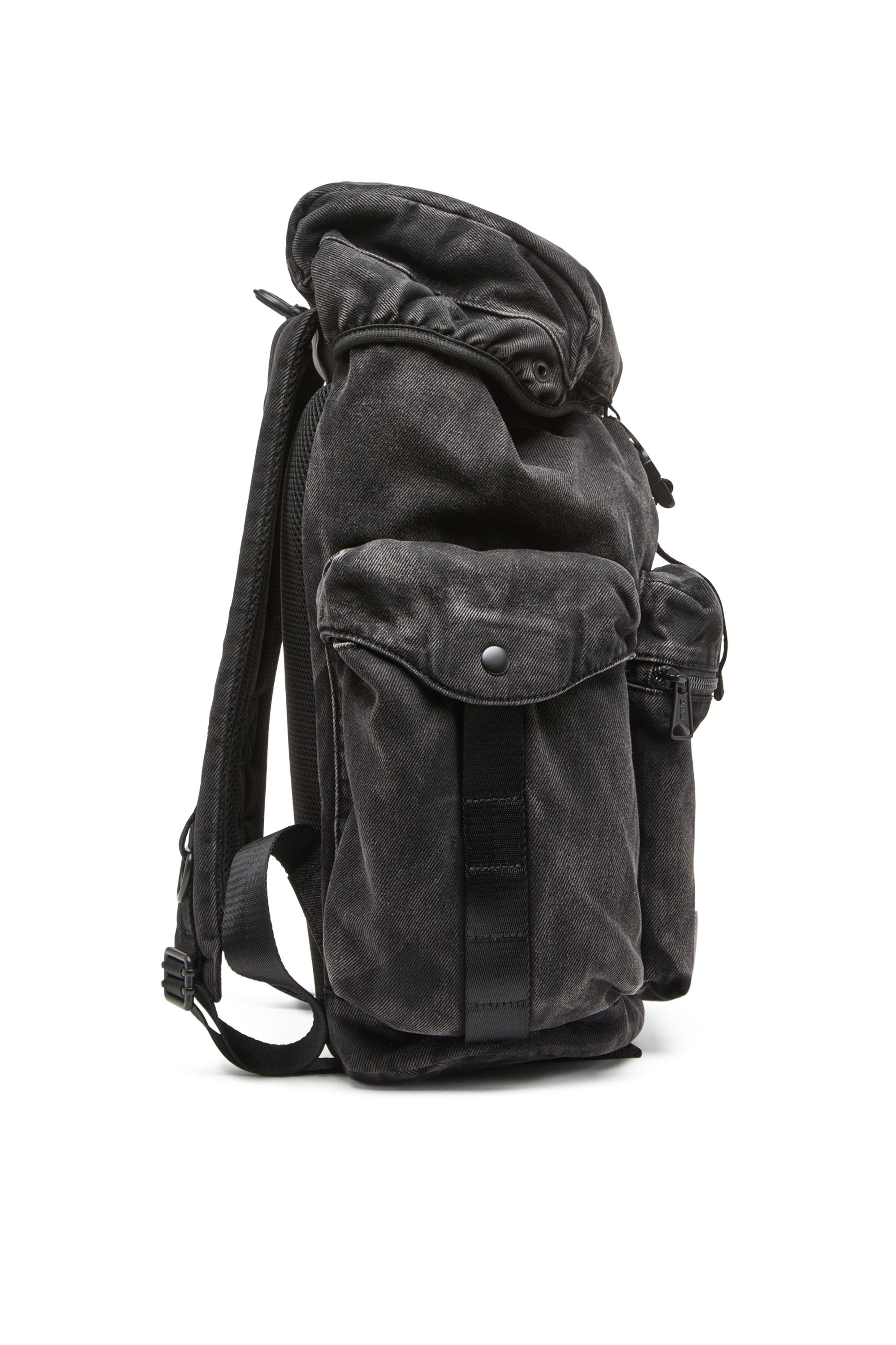 Diesel - UTLT BACKPACK, Utlt Backpack-Zaino utility in denim cloudy Uomo in Nero - 3