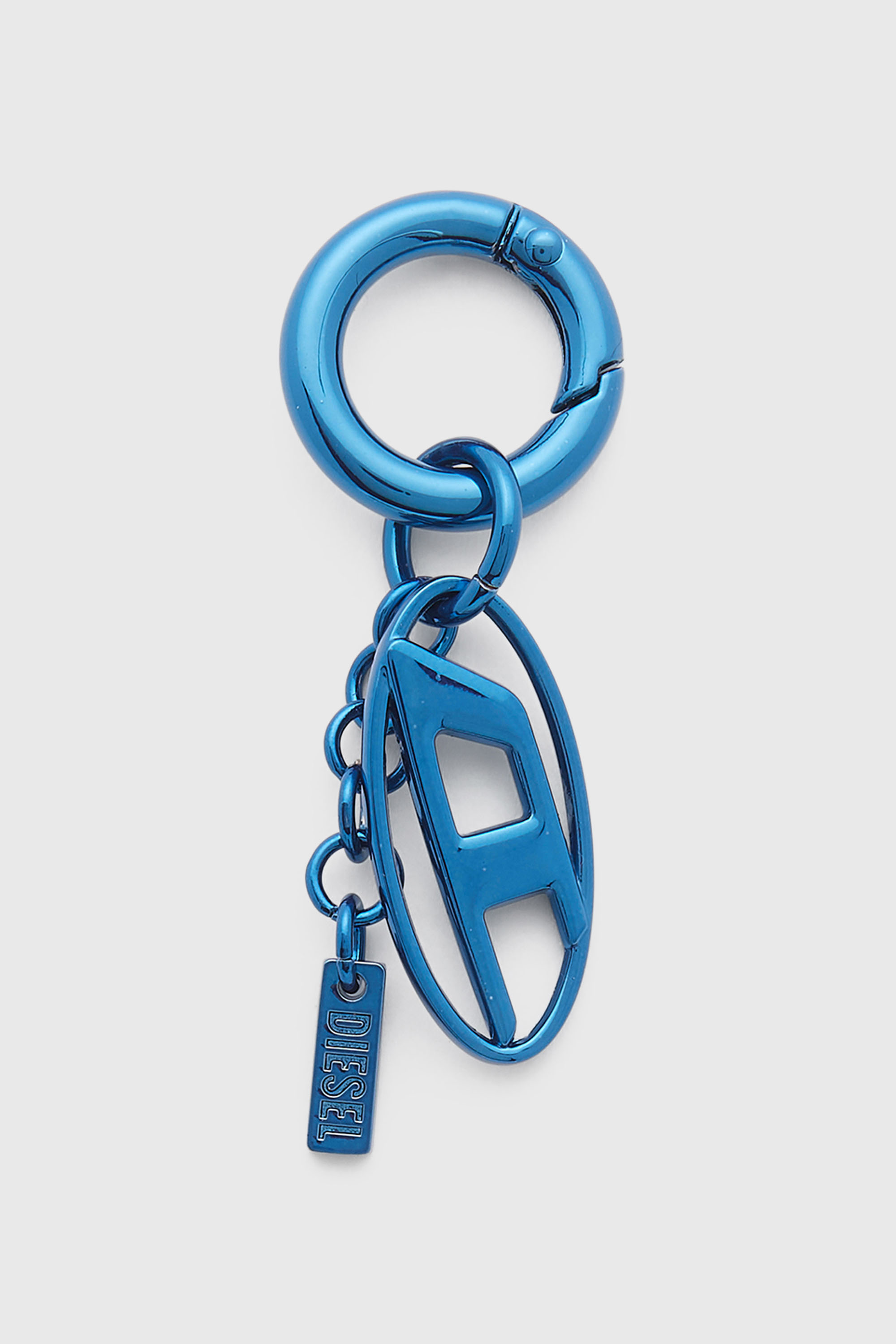 Diesel - CHARM-OVAL D, Charm in metallo con charm Oval D Unisex in Blu - 1