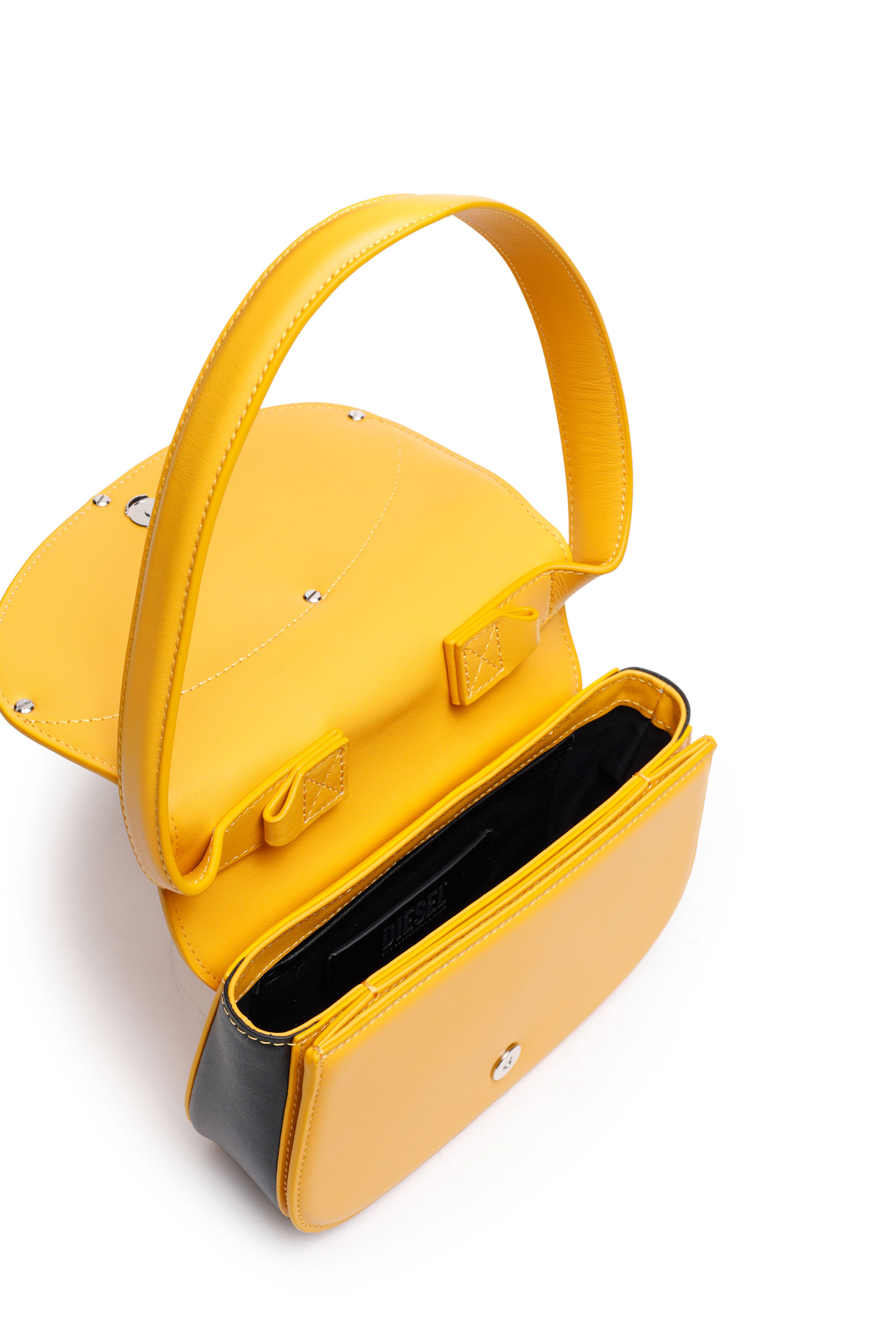 Diesel - 1DR, 1DR - Iconica borsa a spalla in nappa Donna in Giallo - 4