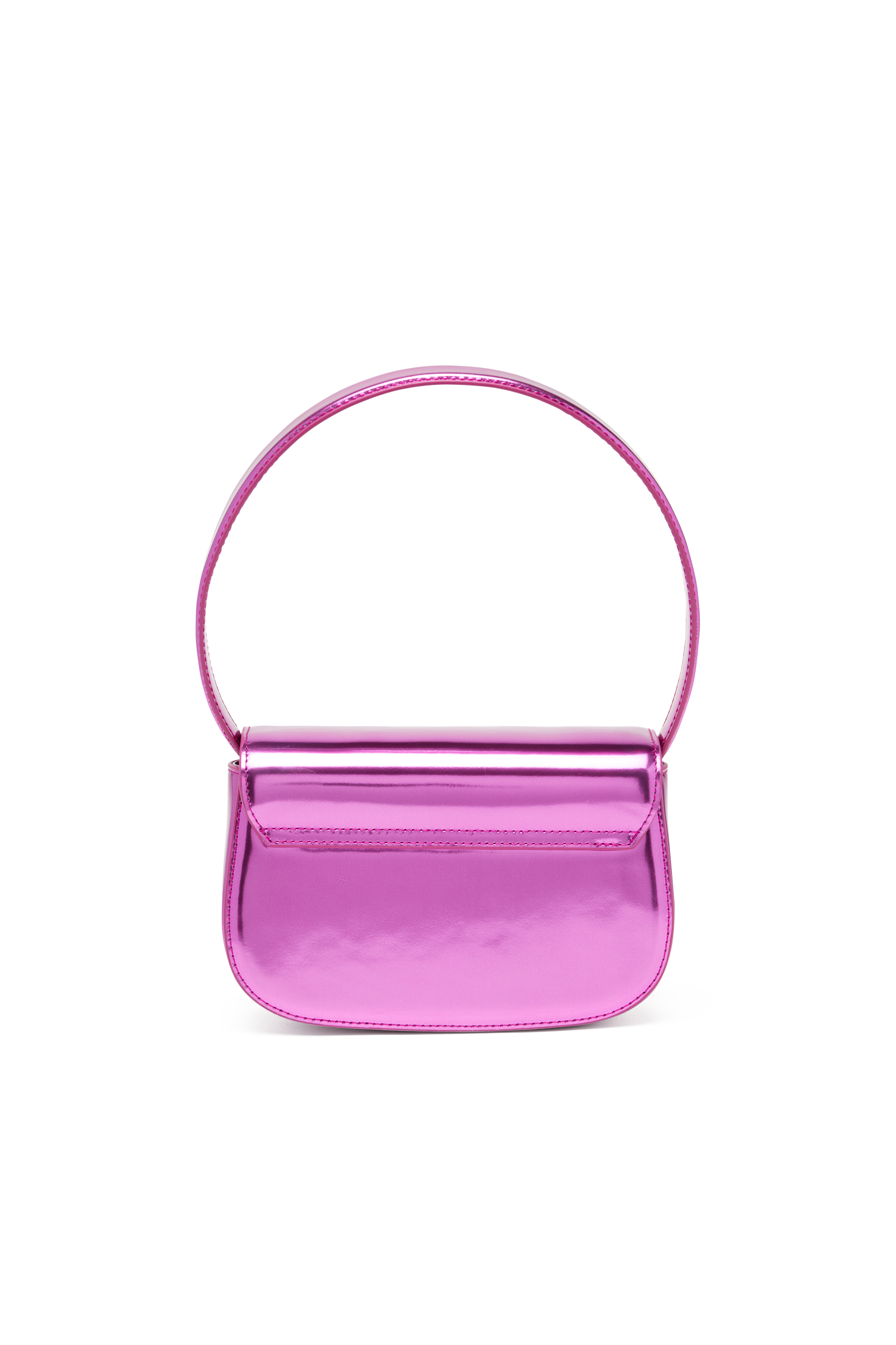 Diesel - 1DR, 1DR-Sac iconique &agrave; bandouli&egrave;re en cuir effet miroir Femme in Rose - 3