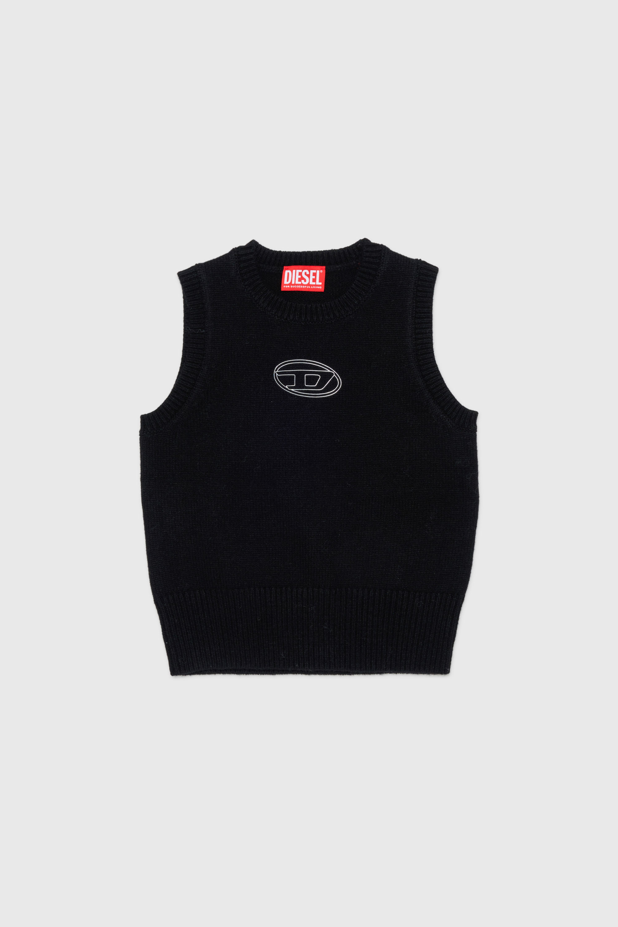 Diesel - KIMKY, Gilet in maglia arricchito con cachemire Donna in Nero - 1