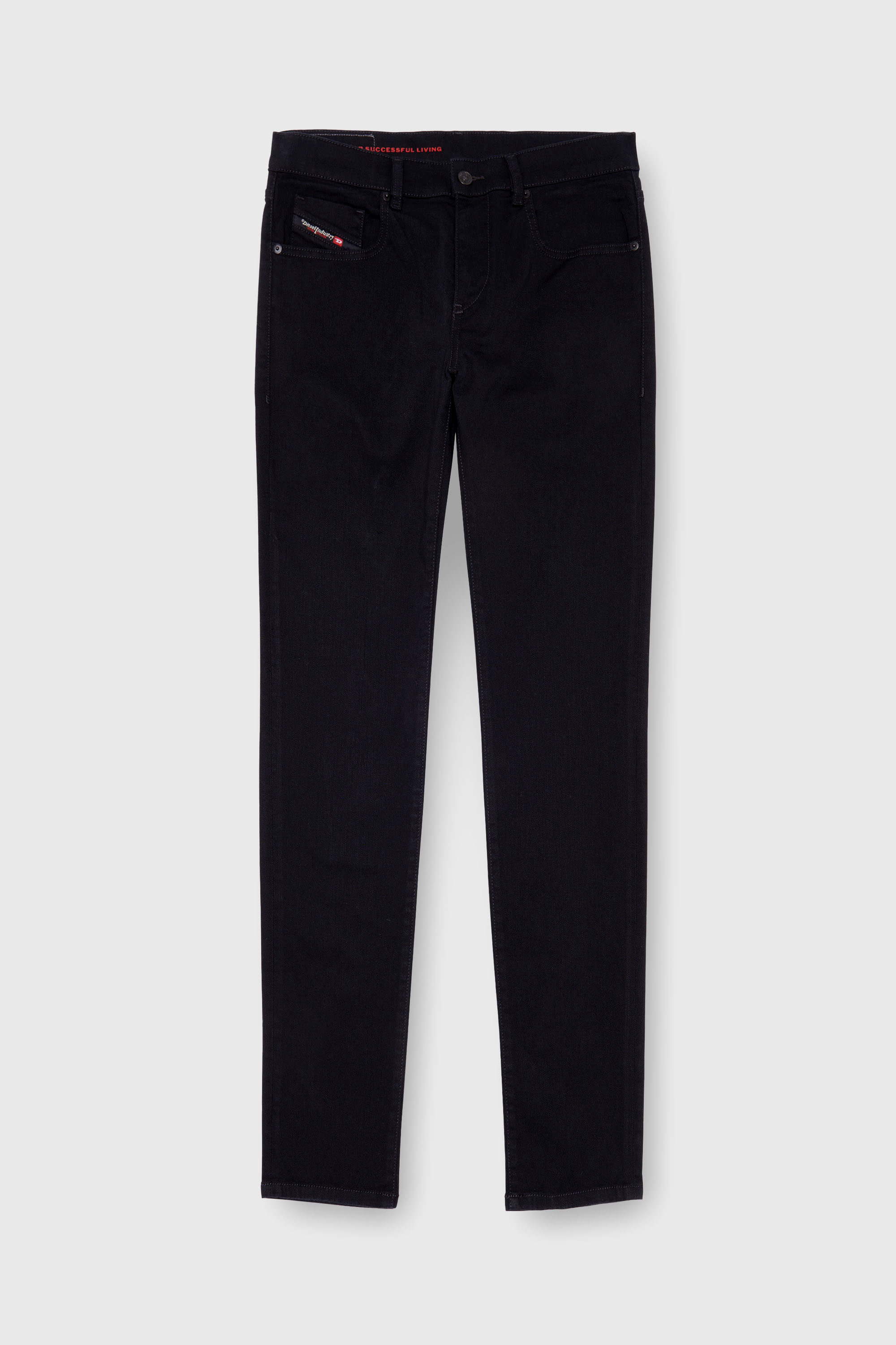 Diesel - Slim Jeans 2019 D-Strukt 069YP Uomo, Nero/Grigio scuro - Image 2