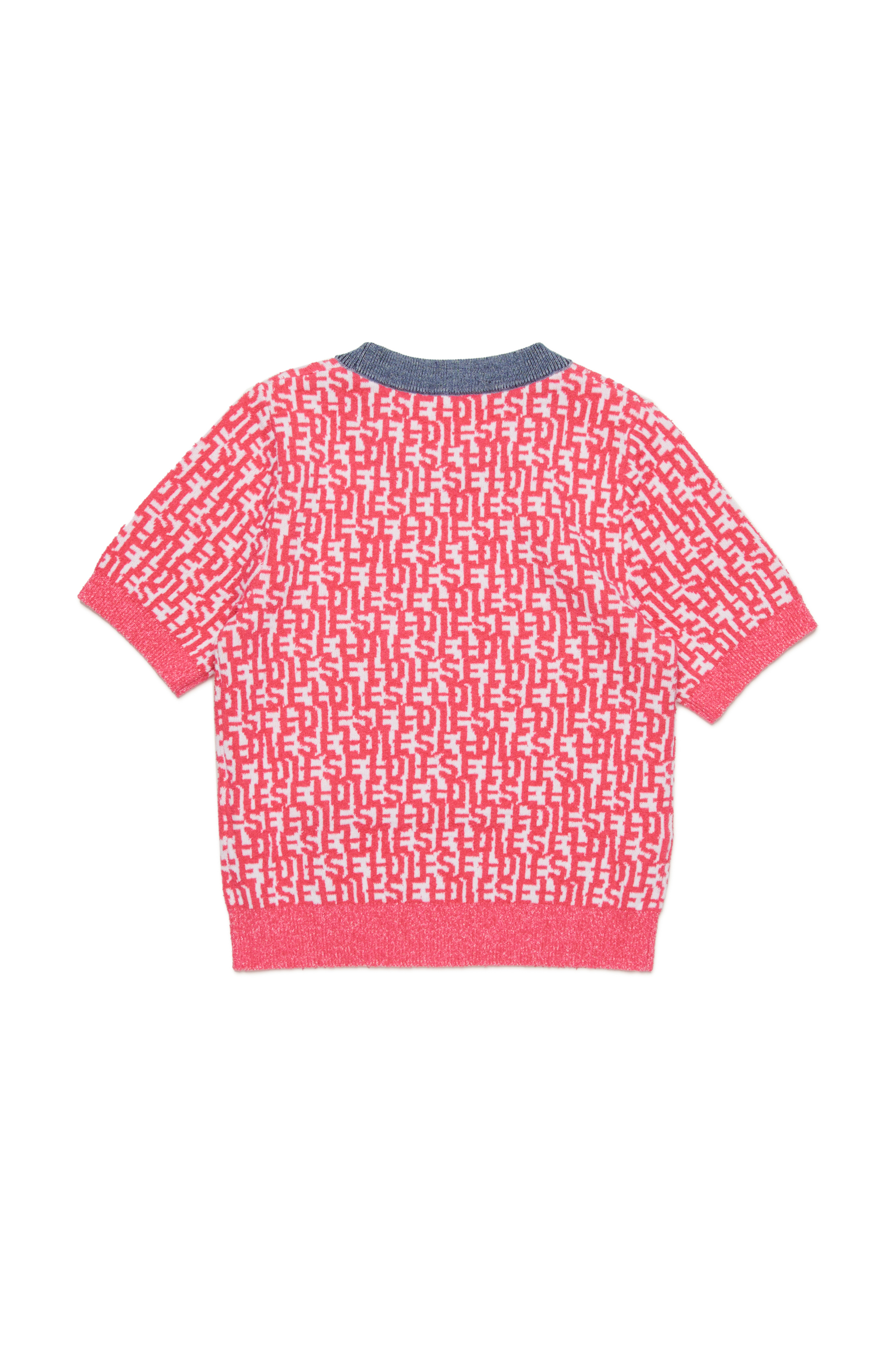 Diesel - KIYLLA, Woman Short-sleeve jumper with Diesel monogram in Pink - Image 2