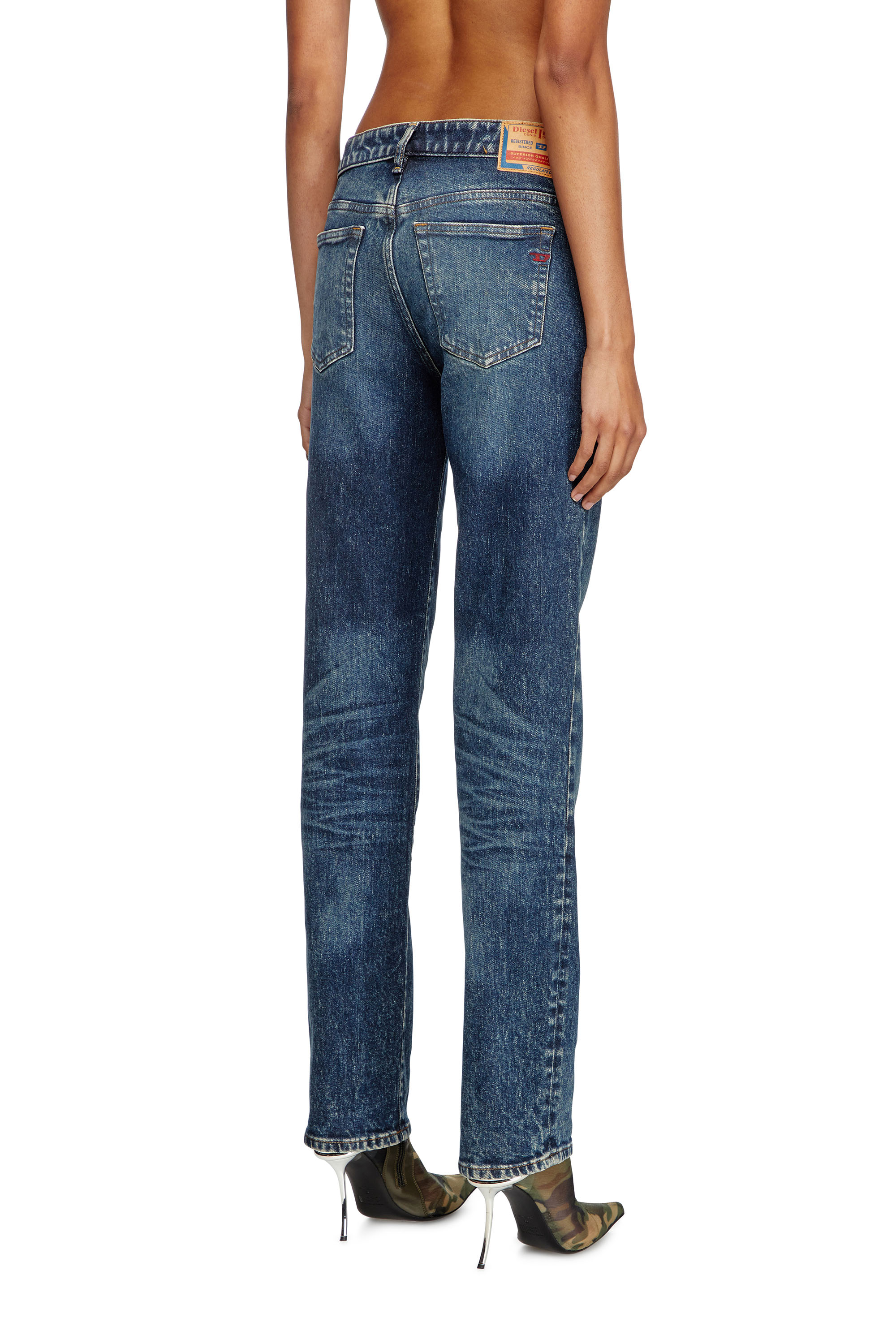 Diesel - Regular Jeans 1989 D-Mine 007Y3 Femme, Bleu Foncé - Image 4