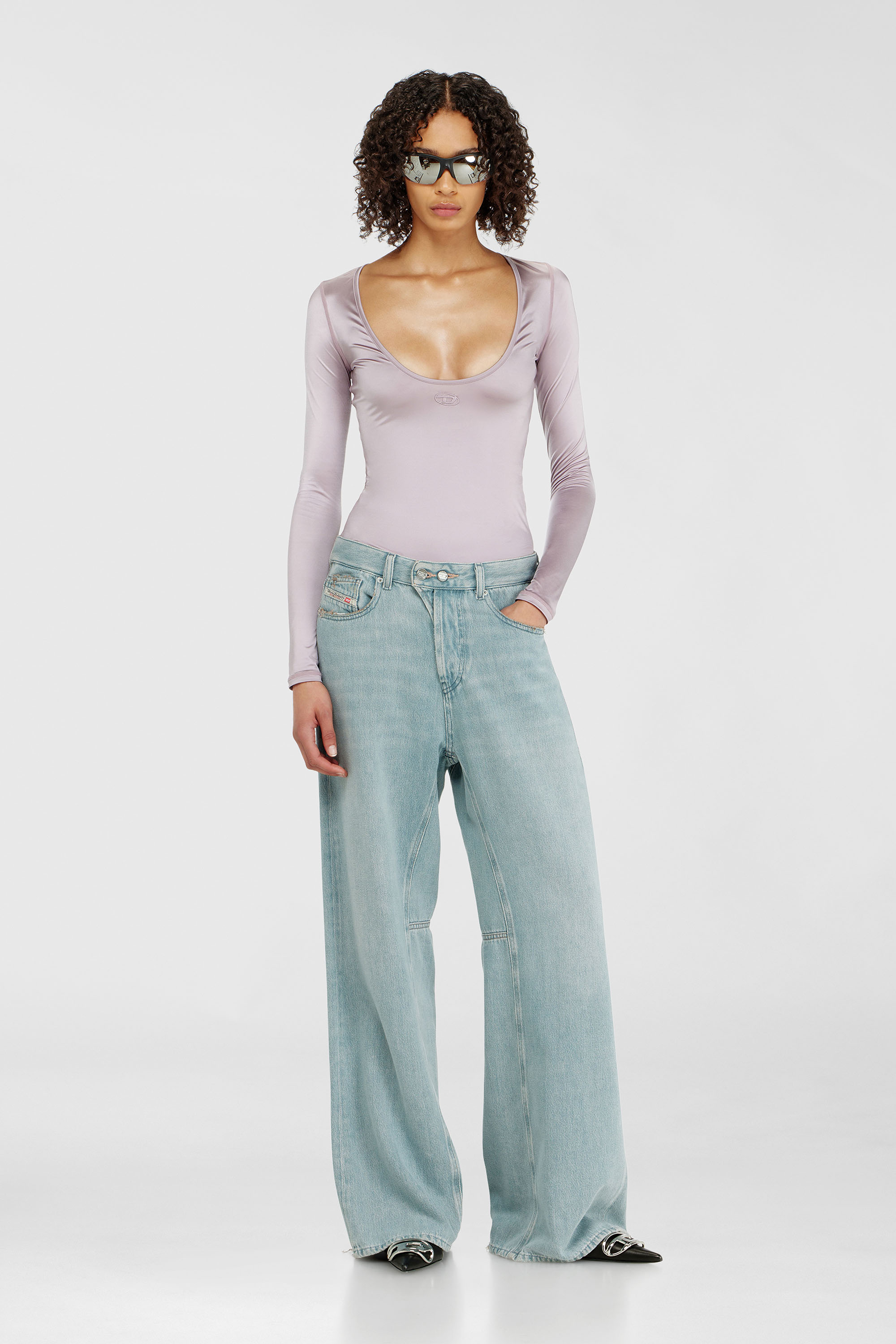 Diesel - Woman's Relaxed Jeans 1996 D-Sire 09P84, Light Blue - 1