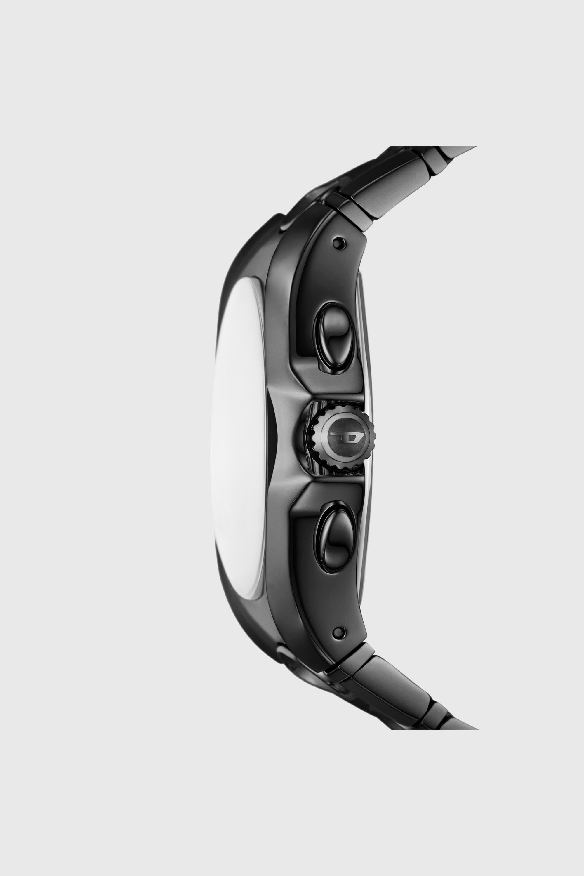 Diesel - DZ4696 WATCH, Orologio D-Curve in acciaio inossidabile nero Uomo in Nero - 3