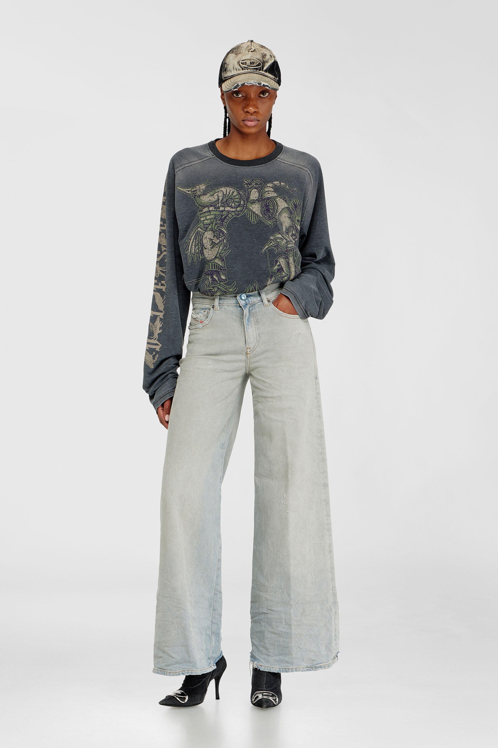 Diesel - Damen Flare Jeans 1978 D-Akemi 09N47, Hellblau - 1