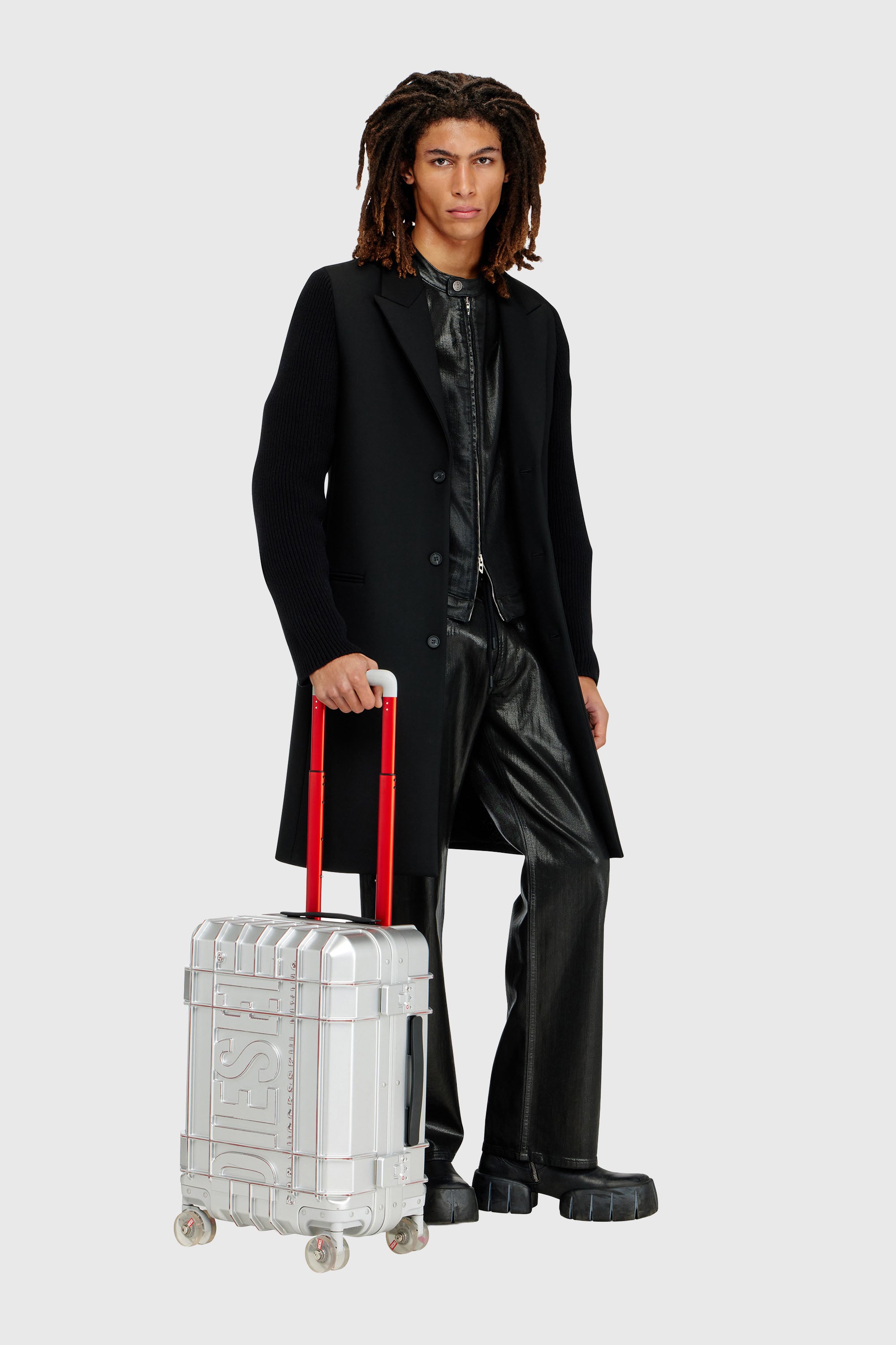 Diesel - DIESEL PC STRONG IMAGE TROLLEY- DSL003, Unisex Robuster Koffer Gr&ouml;&szlig;e S in Silber - 2