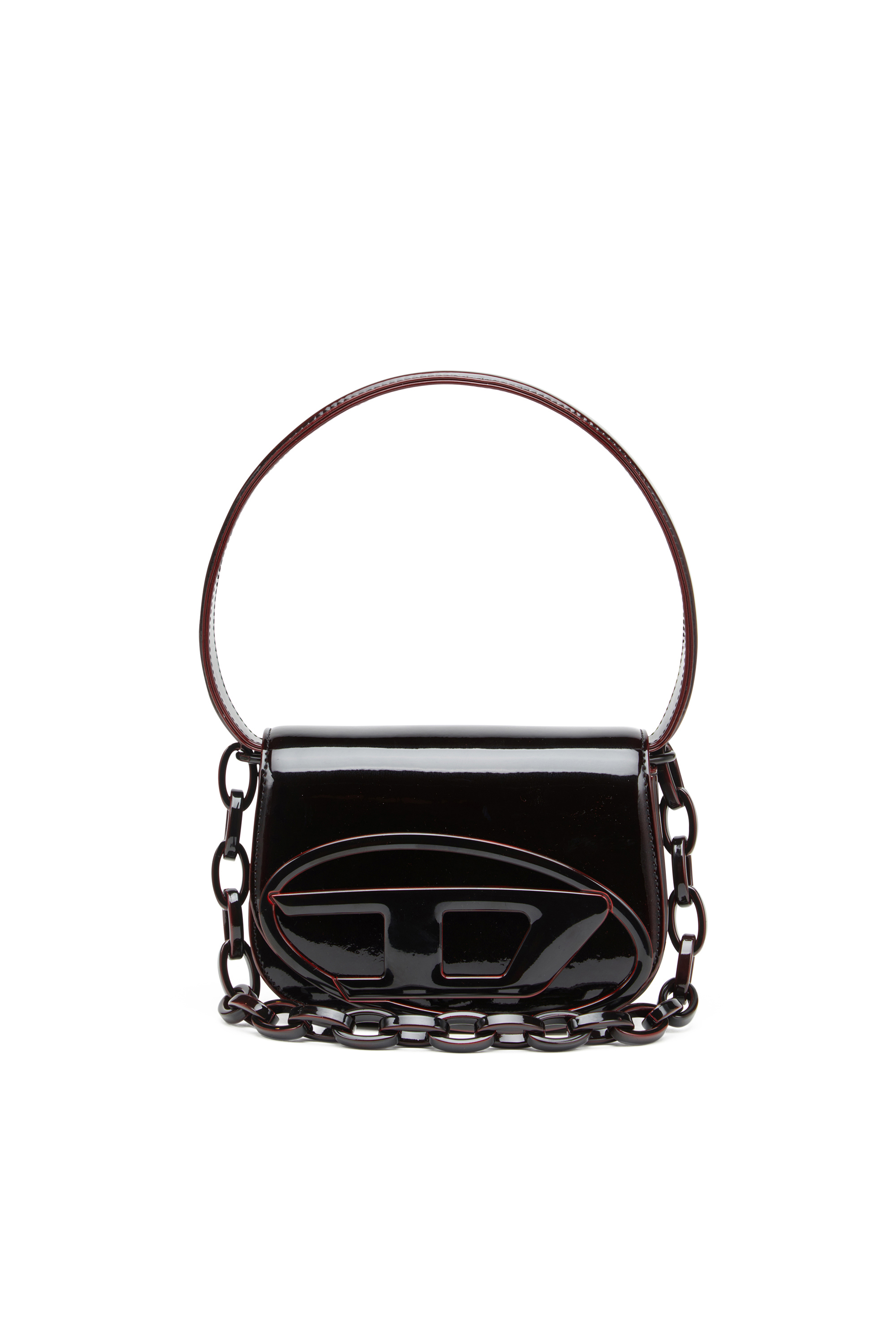 Diesel - 1DR, Damen 1DR-Ikonische 1DR-Tasche aus flüssigem PU in Burgunderrot - 1