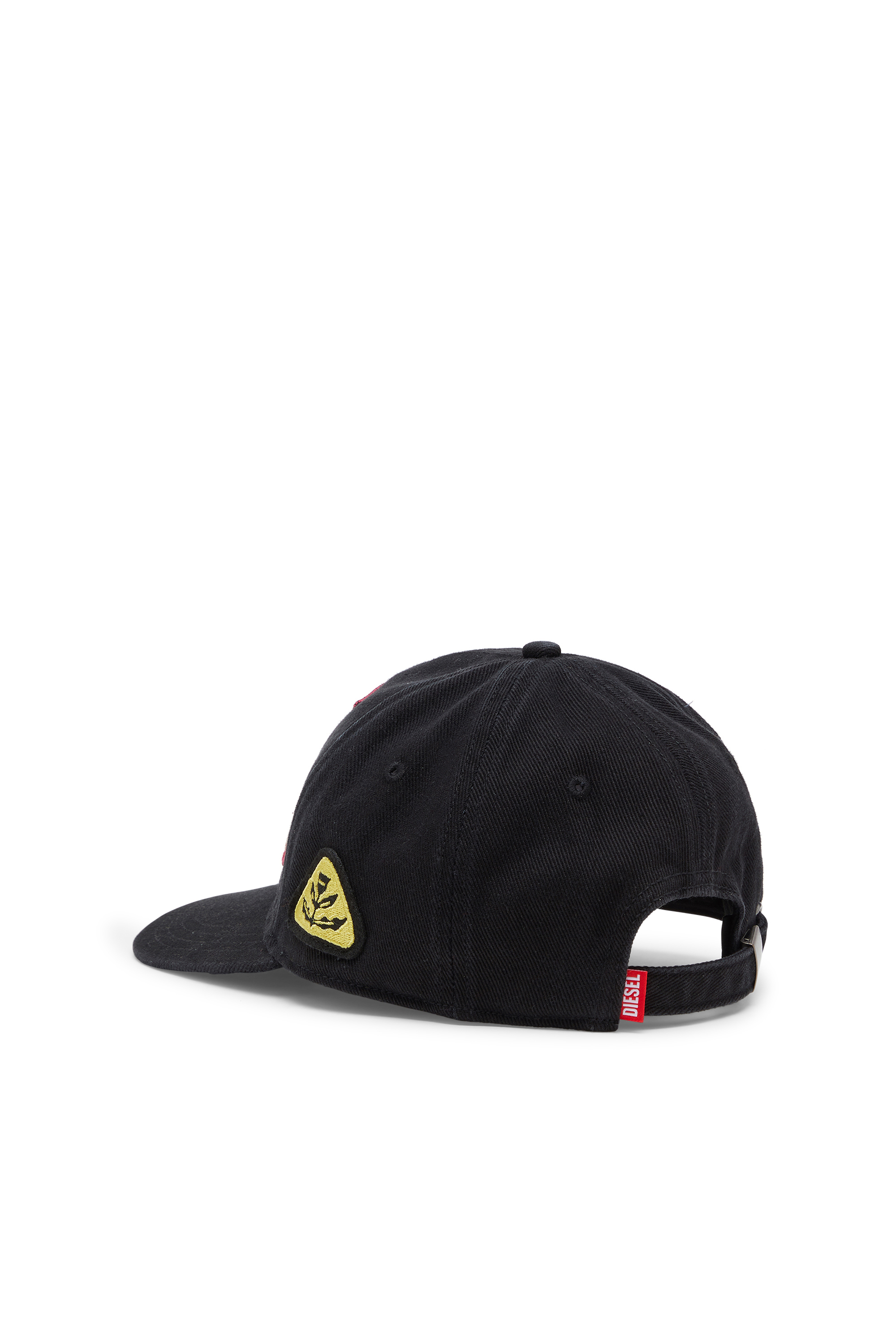 Diesel - C-SCUD, Herren Baseballcap mit bestickten patches in Schwarz - 2