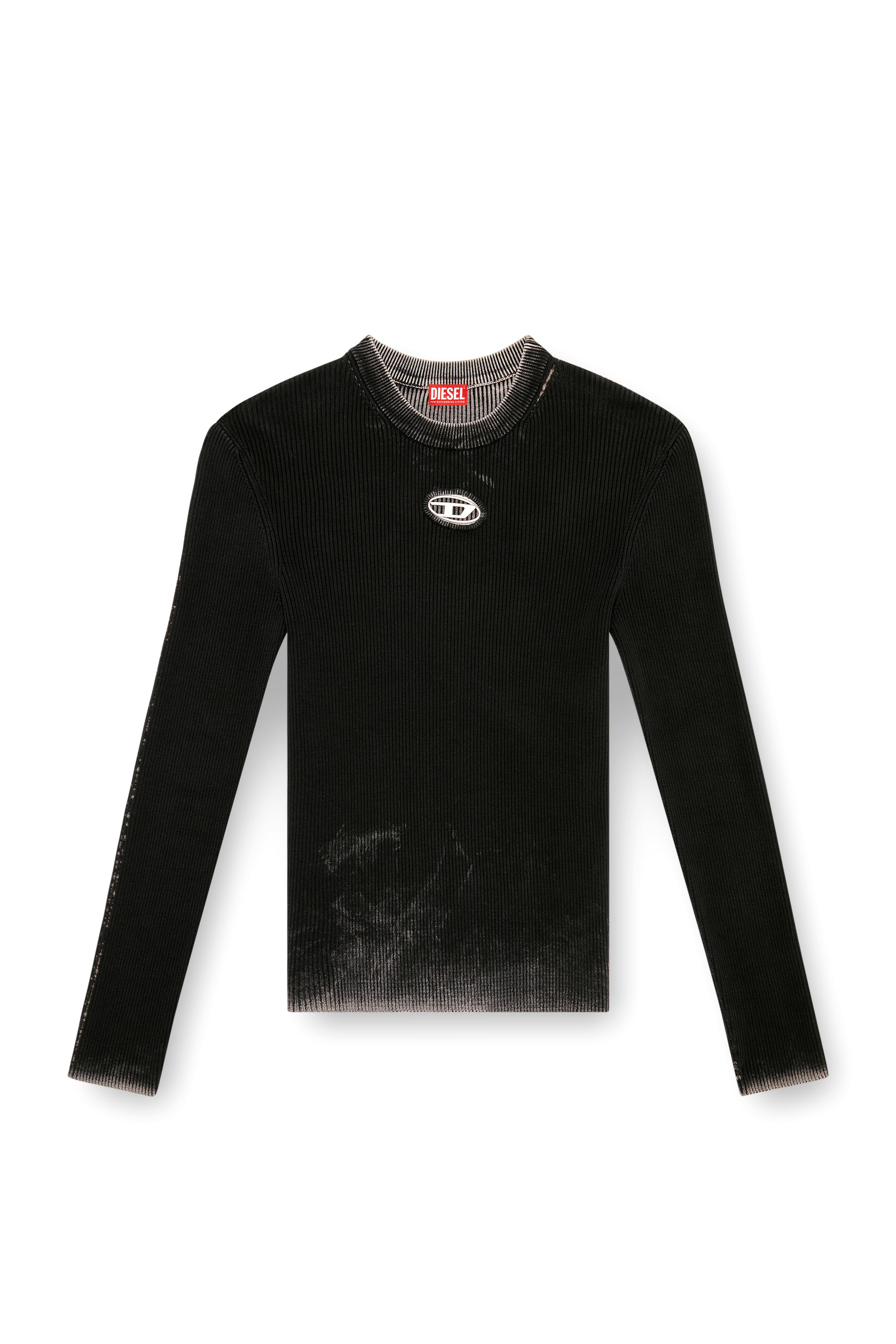 Diesel - K-DARIN-A, Pull cut-out avec Oval D Homme in Noir - 3