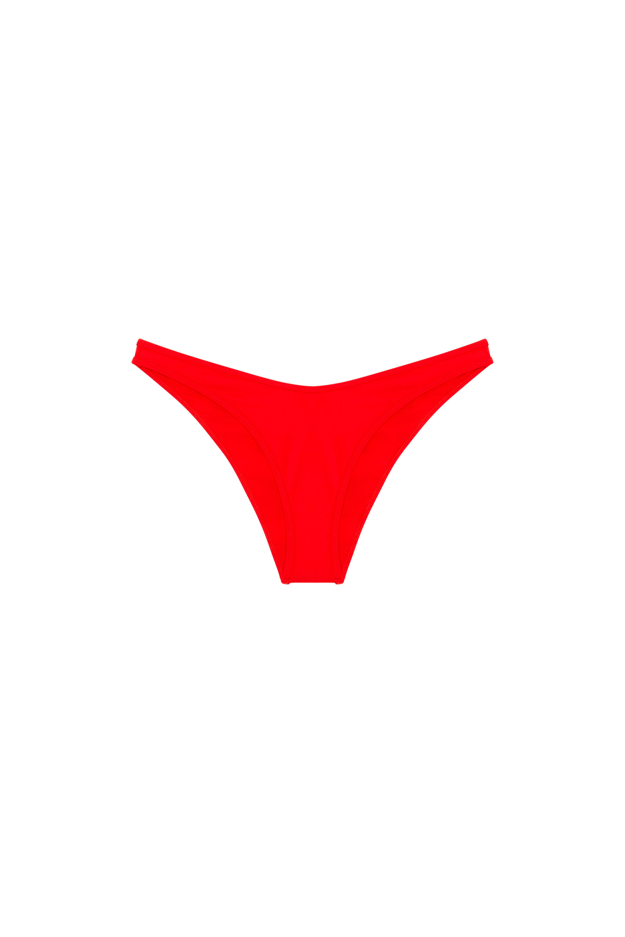 Diesel - BFPN-BRAZILIAN, Femme Bas de bikini avec logo Diesel découpé in Rouge - Image 4