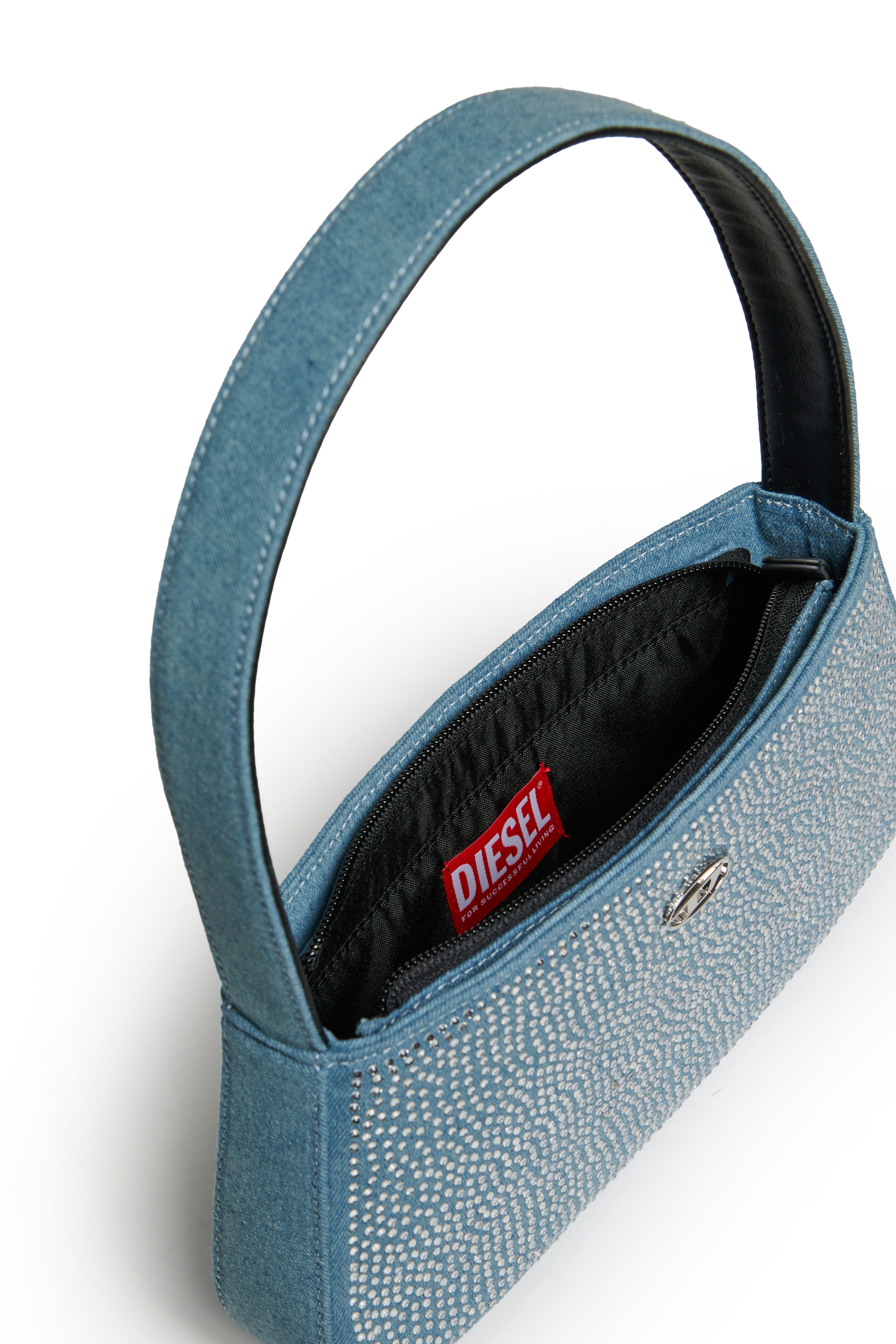Diesel - WJULIE, WJulie - Borsa in cotone con strass Donna in Blu - 5