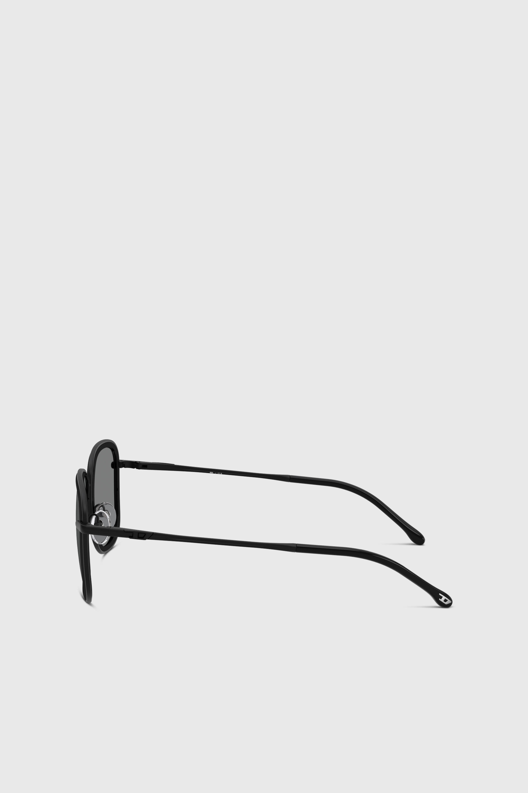 Diesel - 0DL1017, Unisex Quadratische Sonnenbrille in Schwarz - 2