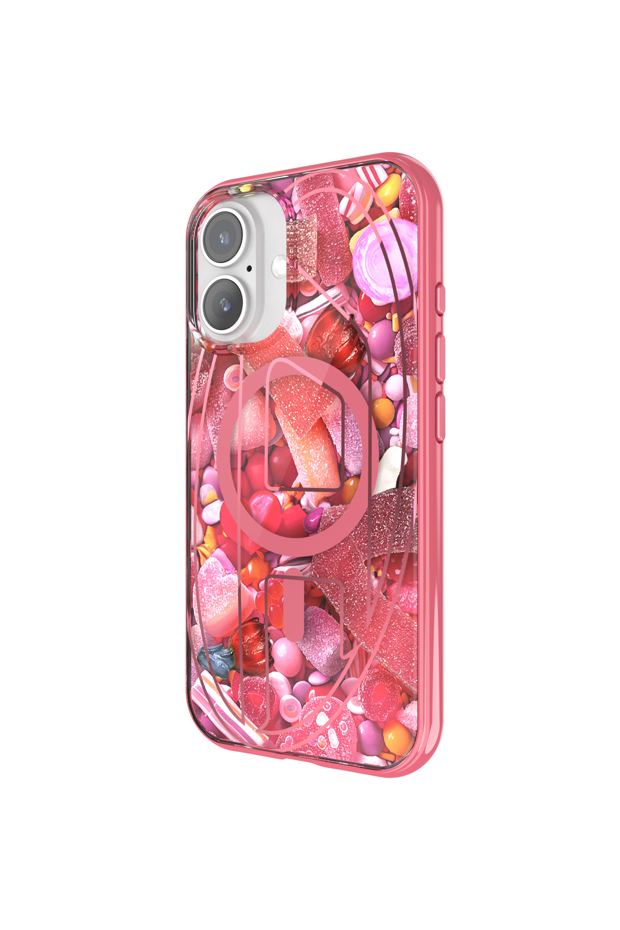 Diesel - 60249 AOP CASE, Coque Oval D avec MagSafe iPhone 16 Mixte in Rose - 2