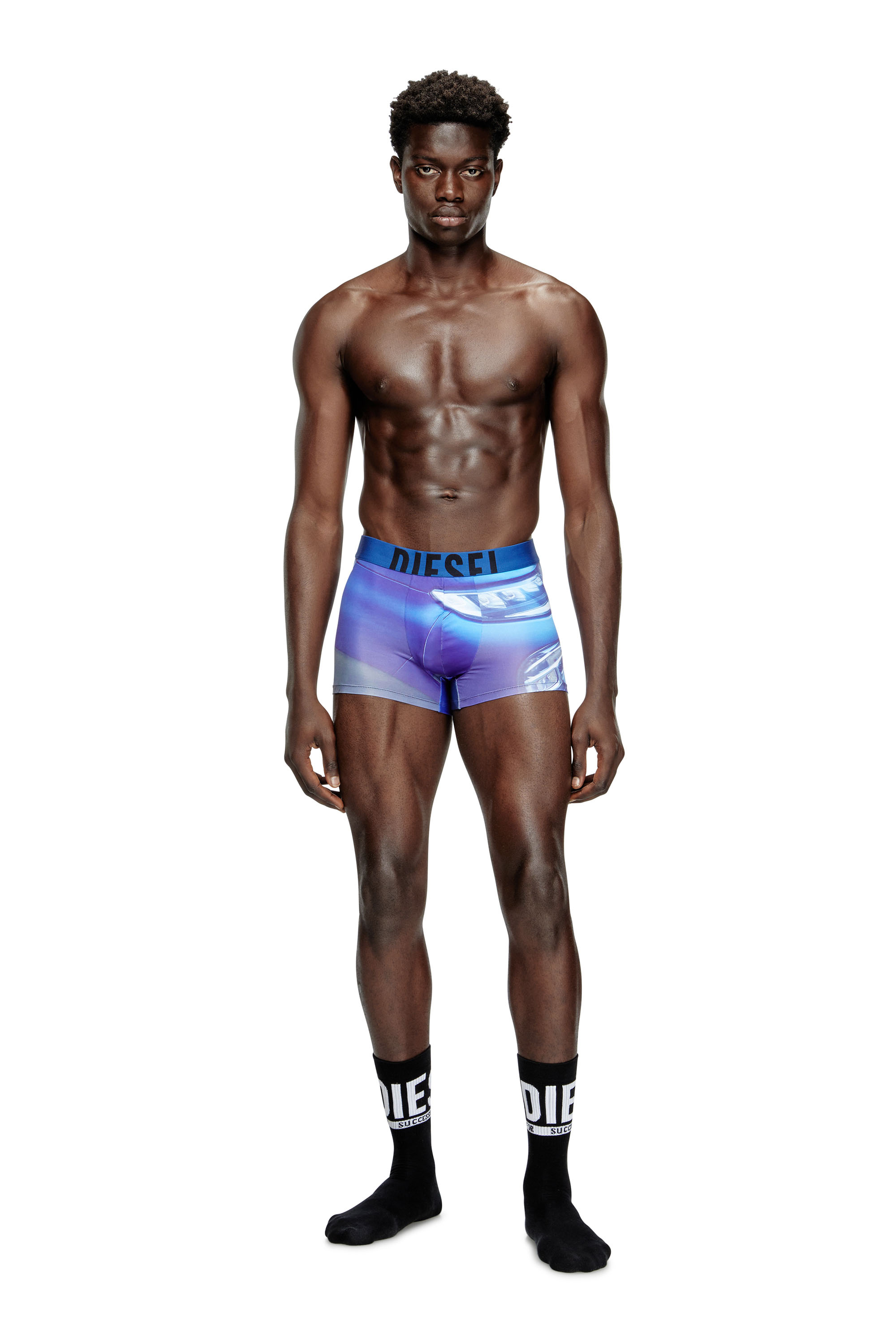 Diesel - DAMIEN-D-POP-40, Boxer con stampa Pop Uomo in Blu - 1