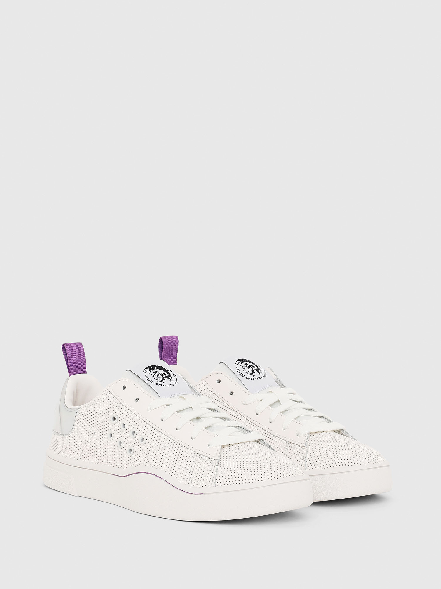 S Clever Lc W Women Tennis Sneakers In Perforated Leather Diesel