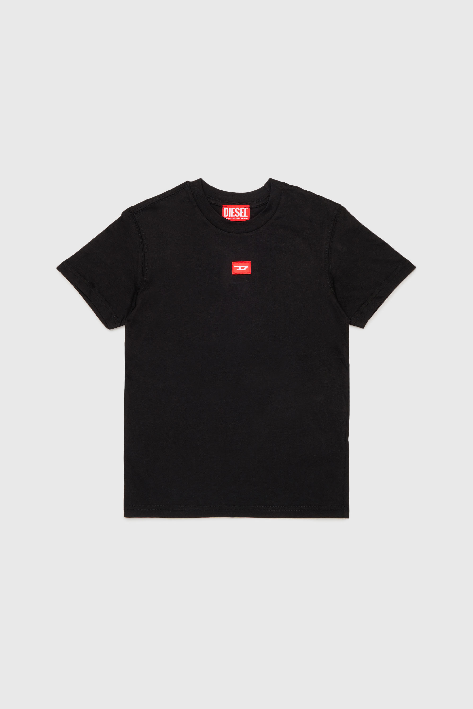 Diesel - TXDIEGO, T-shirt en coton avec &eacute;cusson Homme in Noir - 1