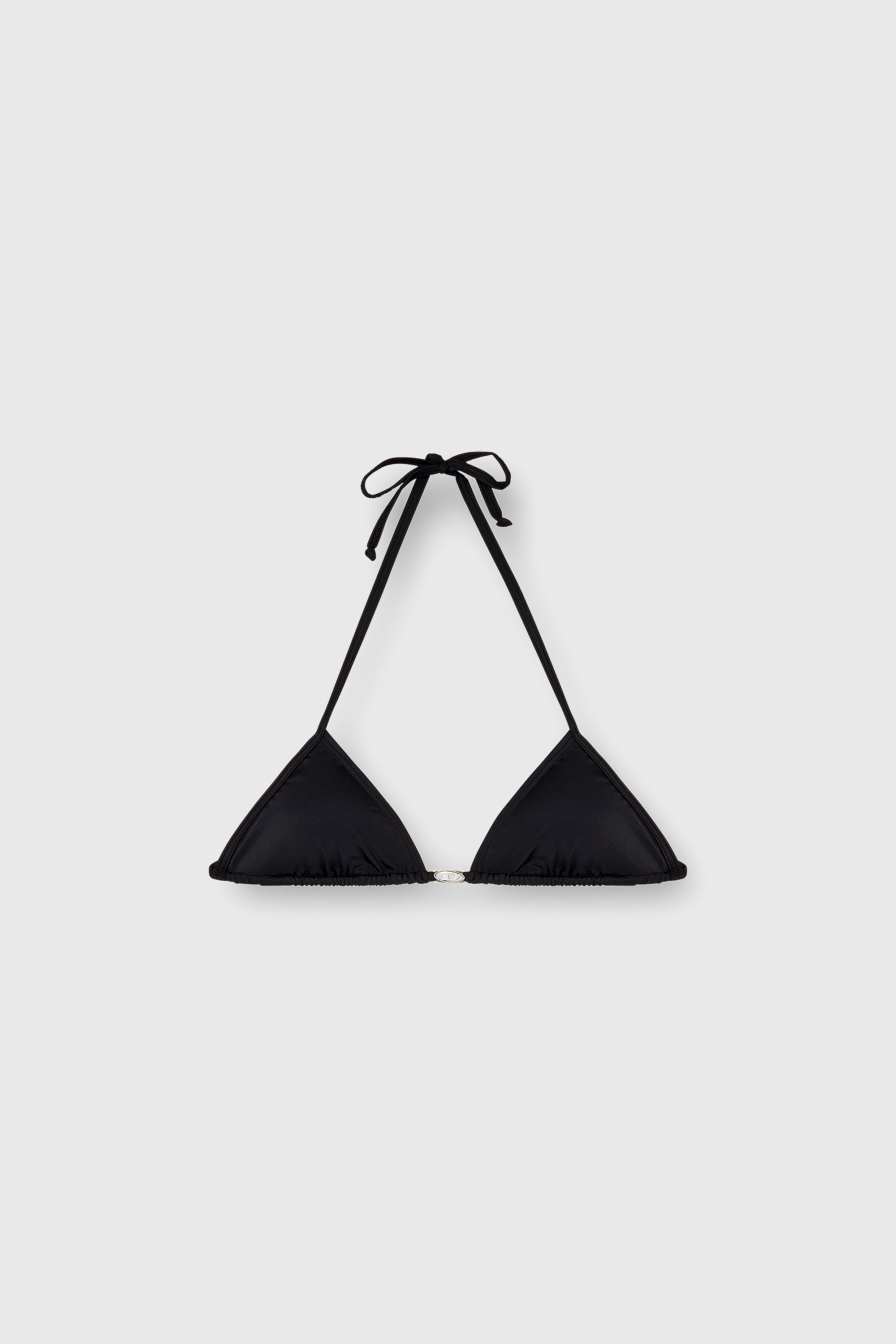 Diesel - ELETTRA-DNM, Haut de bikini en nylon &agrave; nouer Femme in Noir - 2
