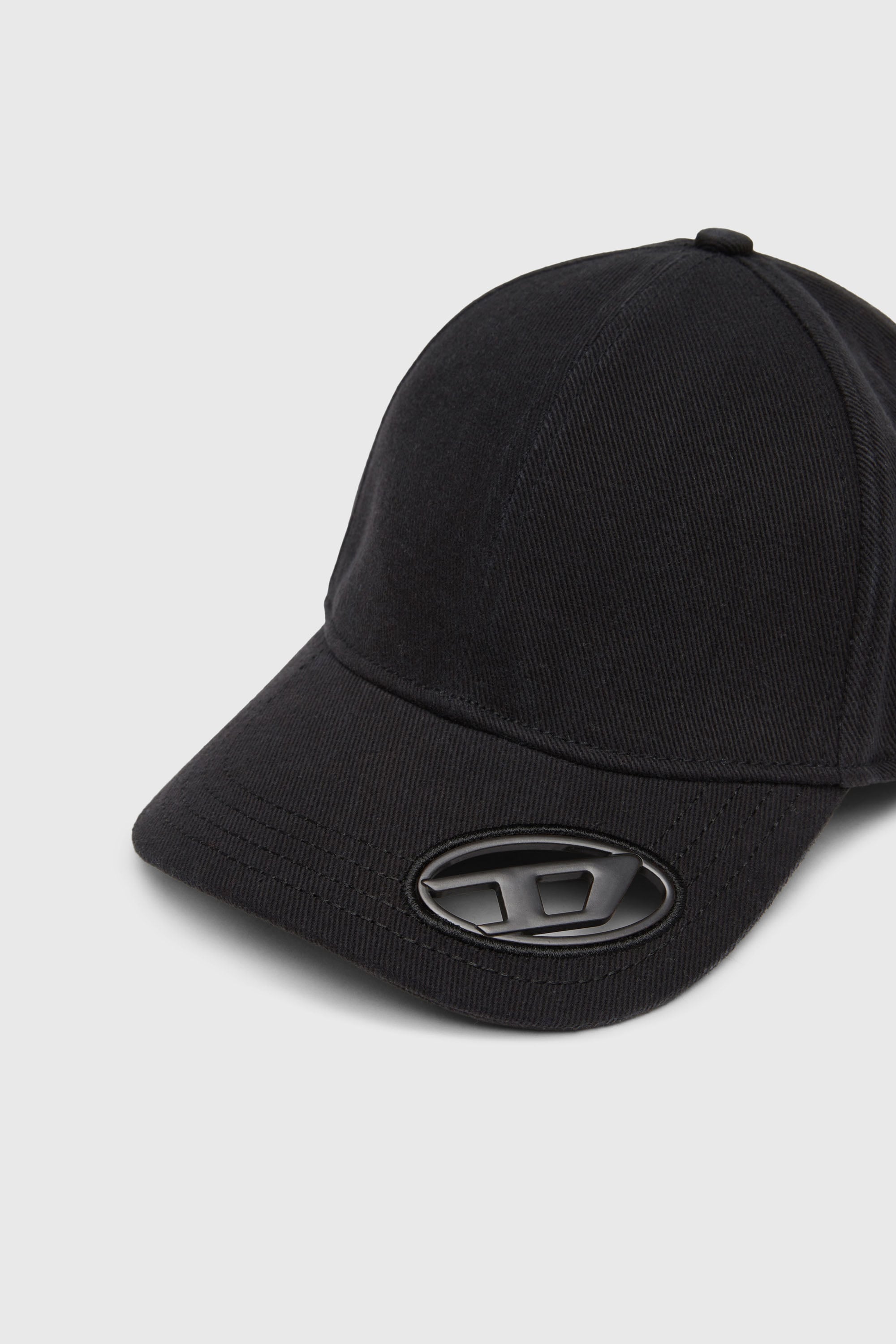 Diesel - C-PLAK, Casquette de baseball avec plaque oval D Homme in Noir - 3