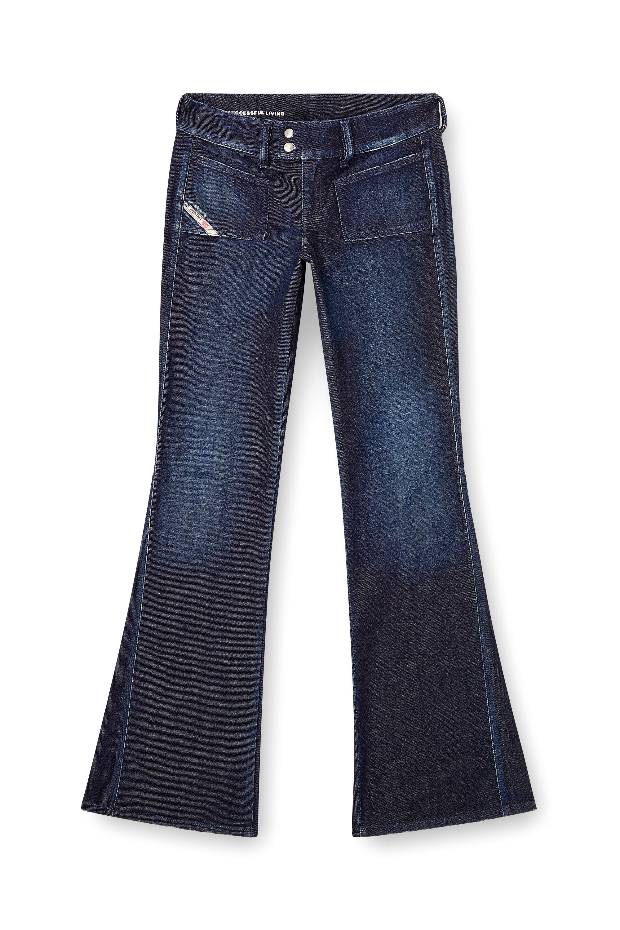 Diesel - Bootcut Jeans D-Hush 09M19 Femme, Bleu Foncé - Image 3