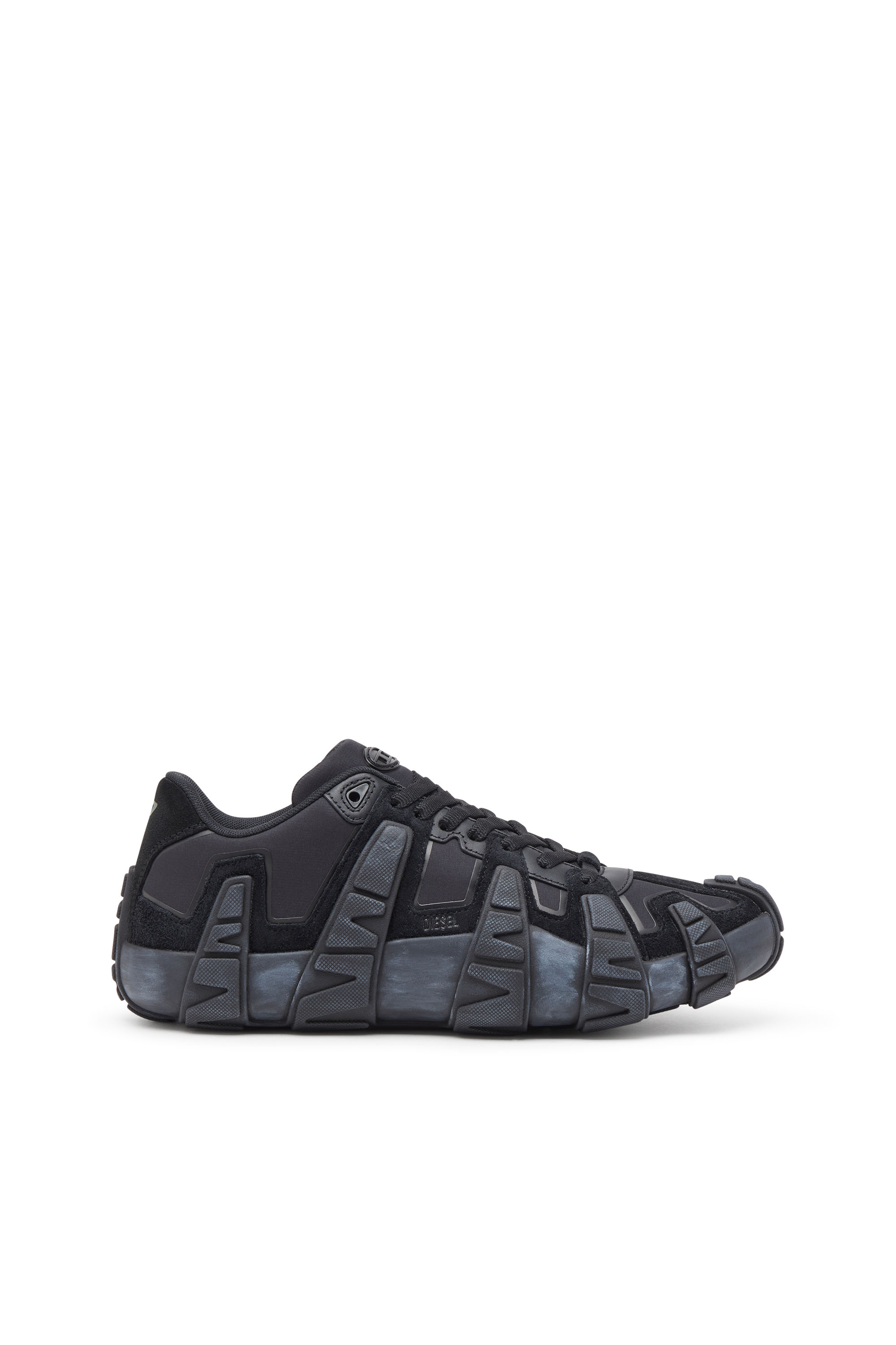Diesel - S-D-GRIFFE LOW, Herren S-D-Griffe - Turnschuhe aus Nylon in Schwarz/Blau - 1
