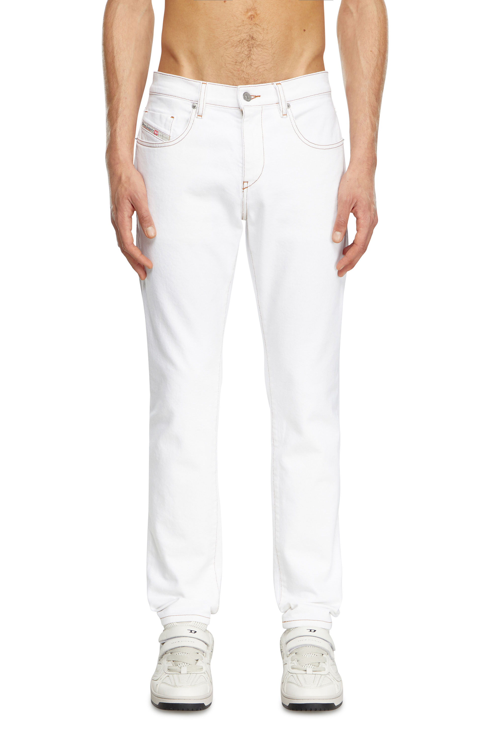 Diesel - Herren Slim Jeans 2019 D-Strukt 09K05, Weiß - Image 2